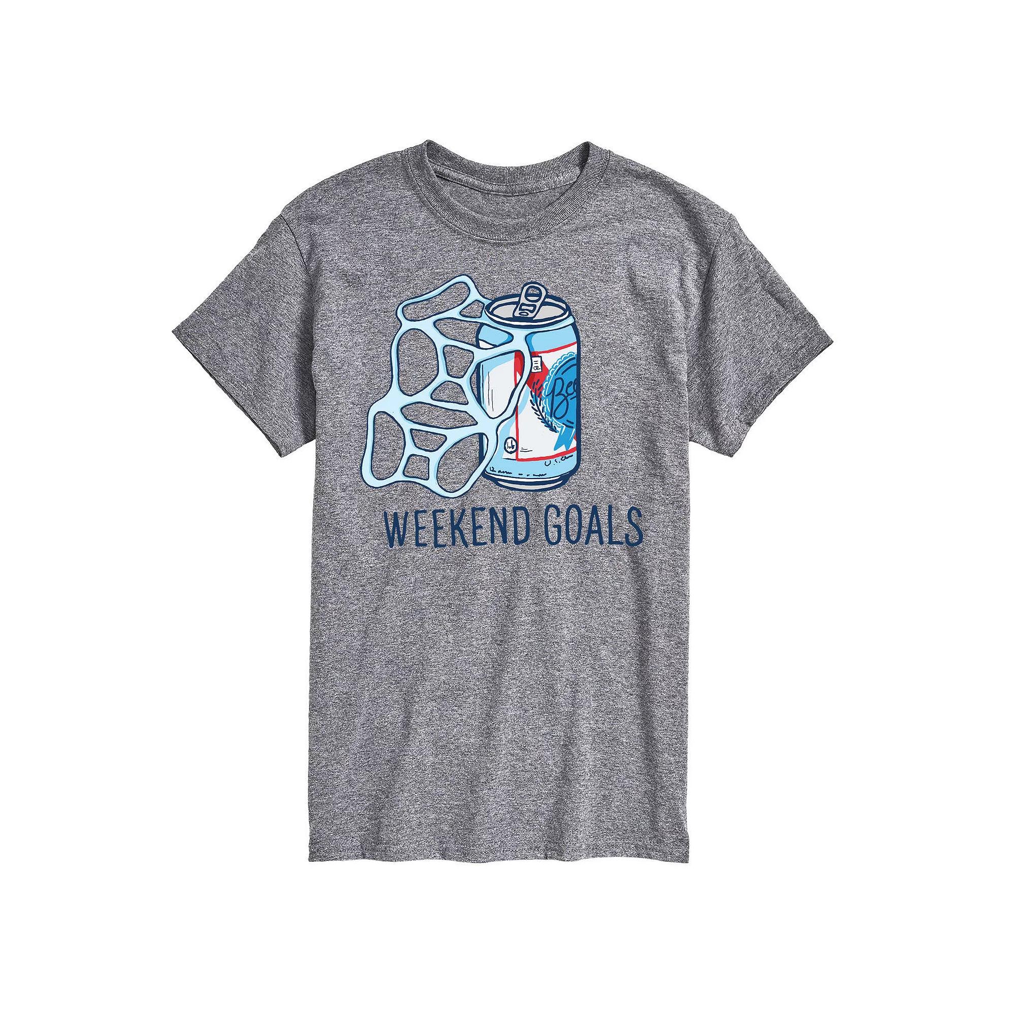 Men's Beer Weekend Goals Tee,  Product Image