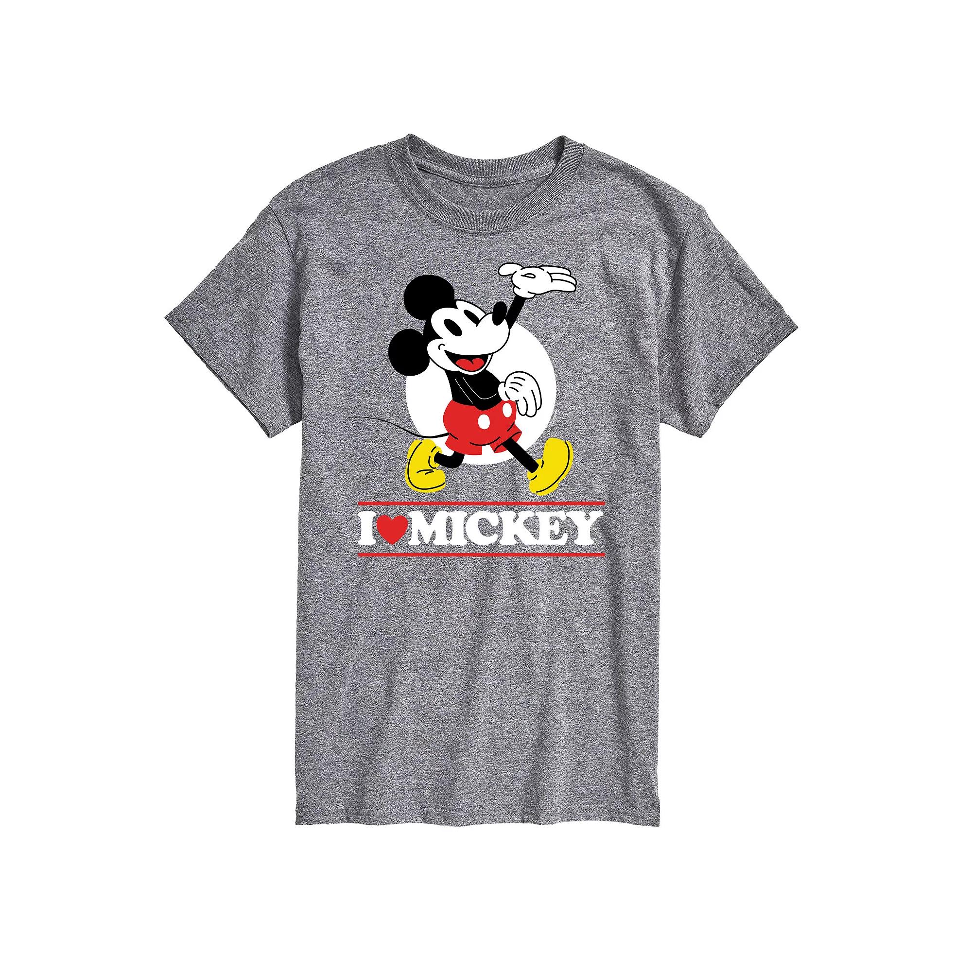 Disney's Mickey Mouse Big & Tall I Love Mickey Graphic Tee, Men's,  Product Image