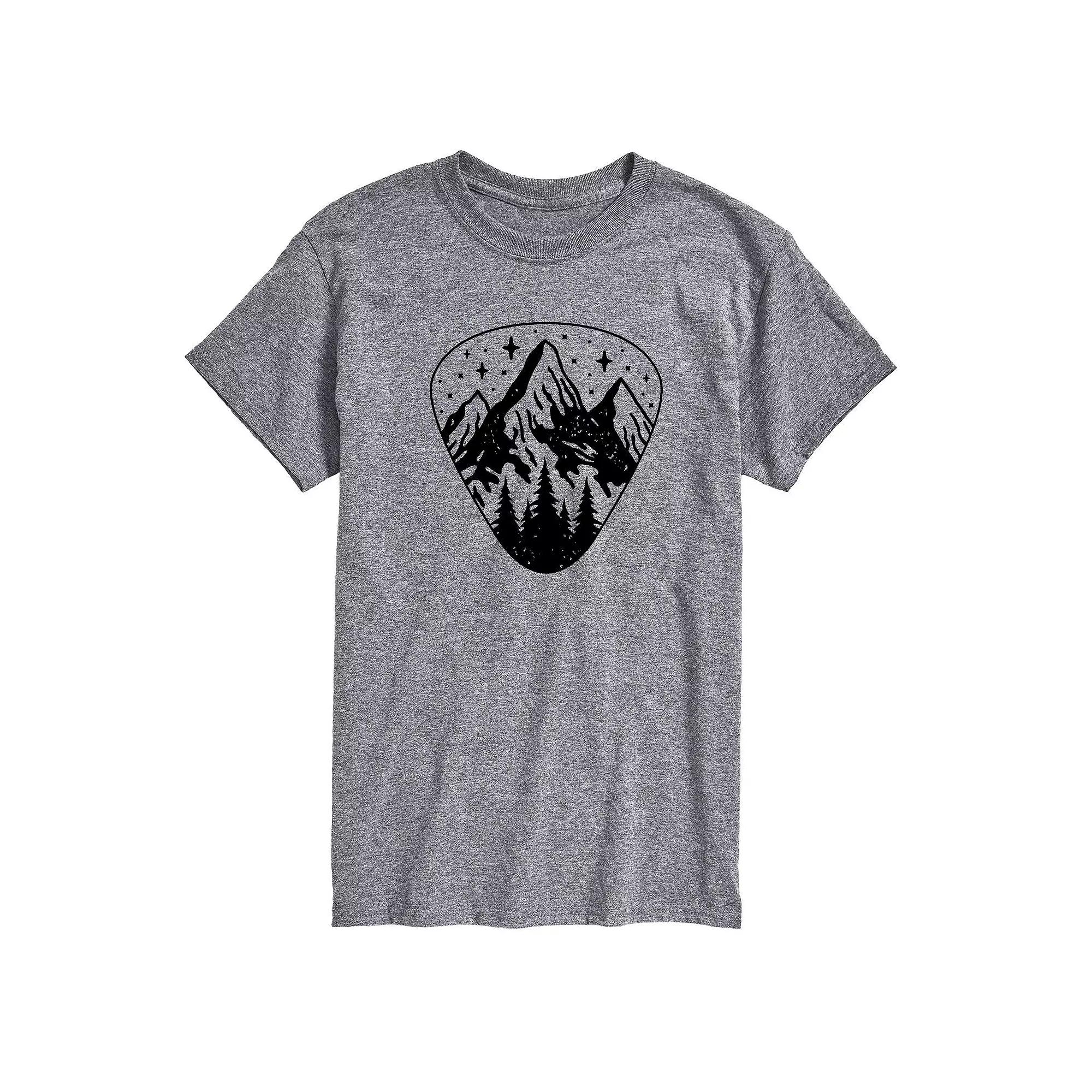 Men's Guitar Pick Outdoor Scene Tee,  Product Image