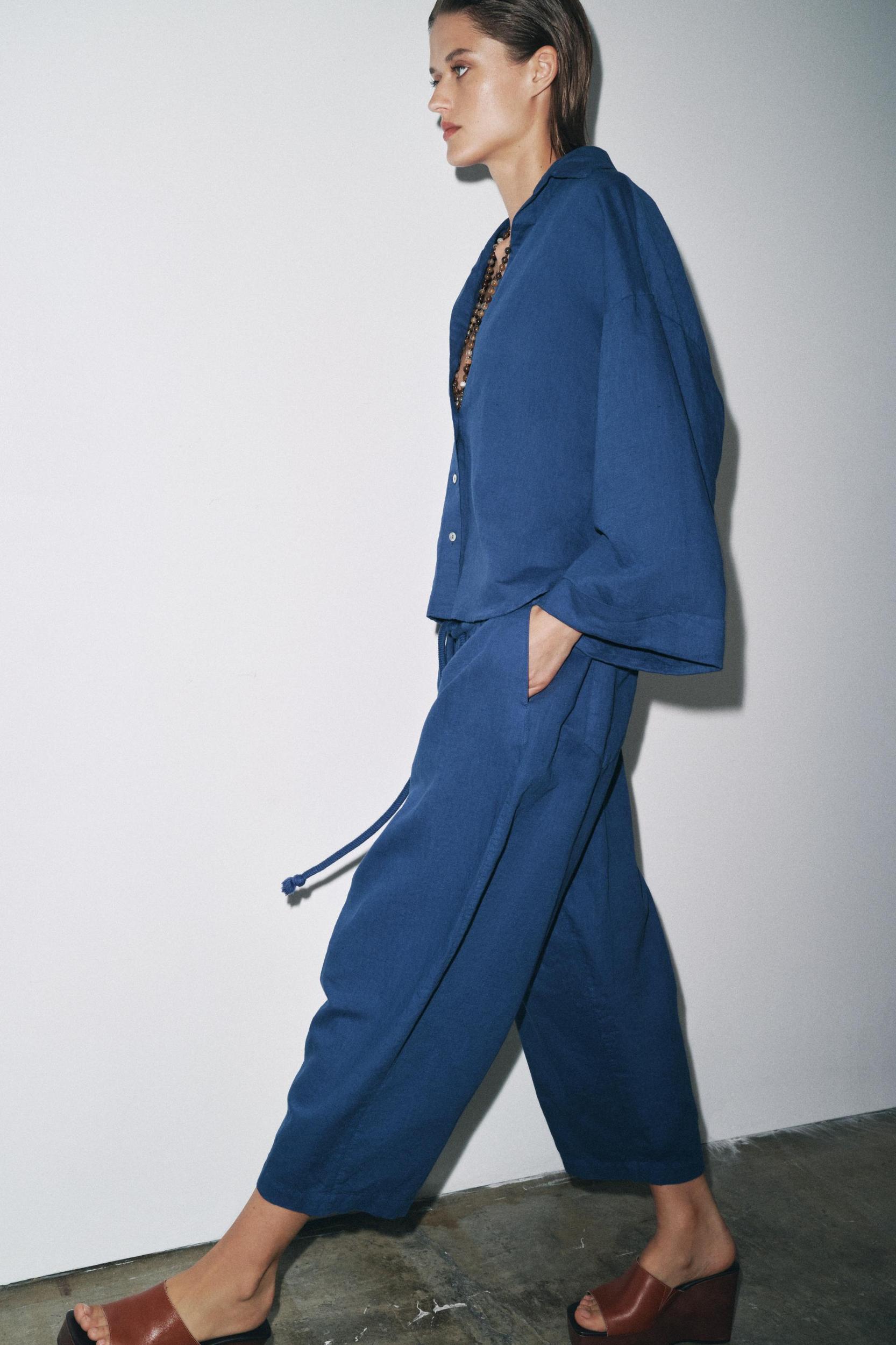 ZW COLLECTION LINEN PANTS Product Image