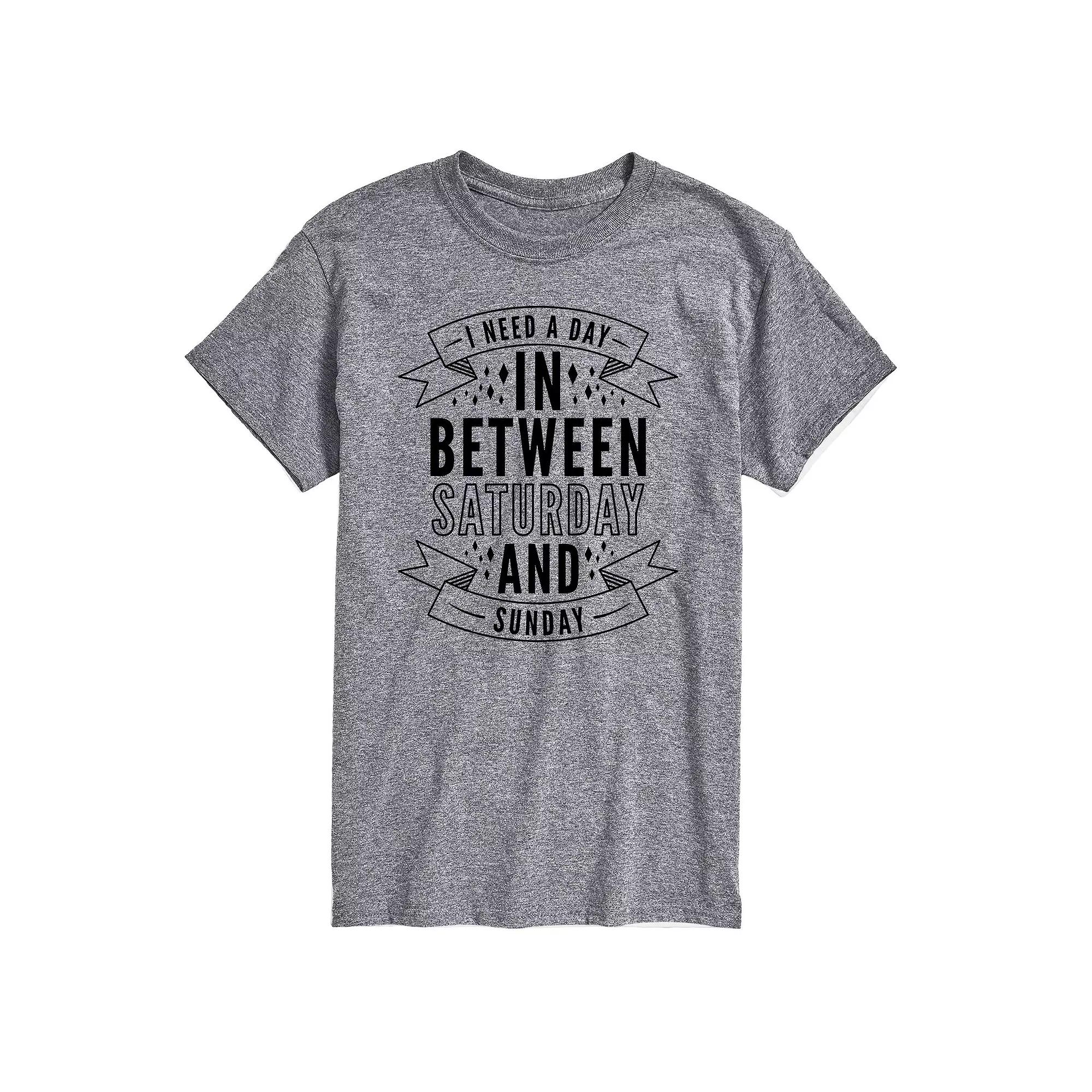 Big & Tall Day In Between Saturday and Sunday Graphic Tee, Mens Product Image