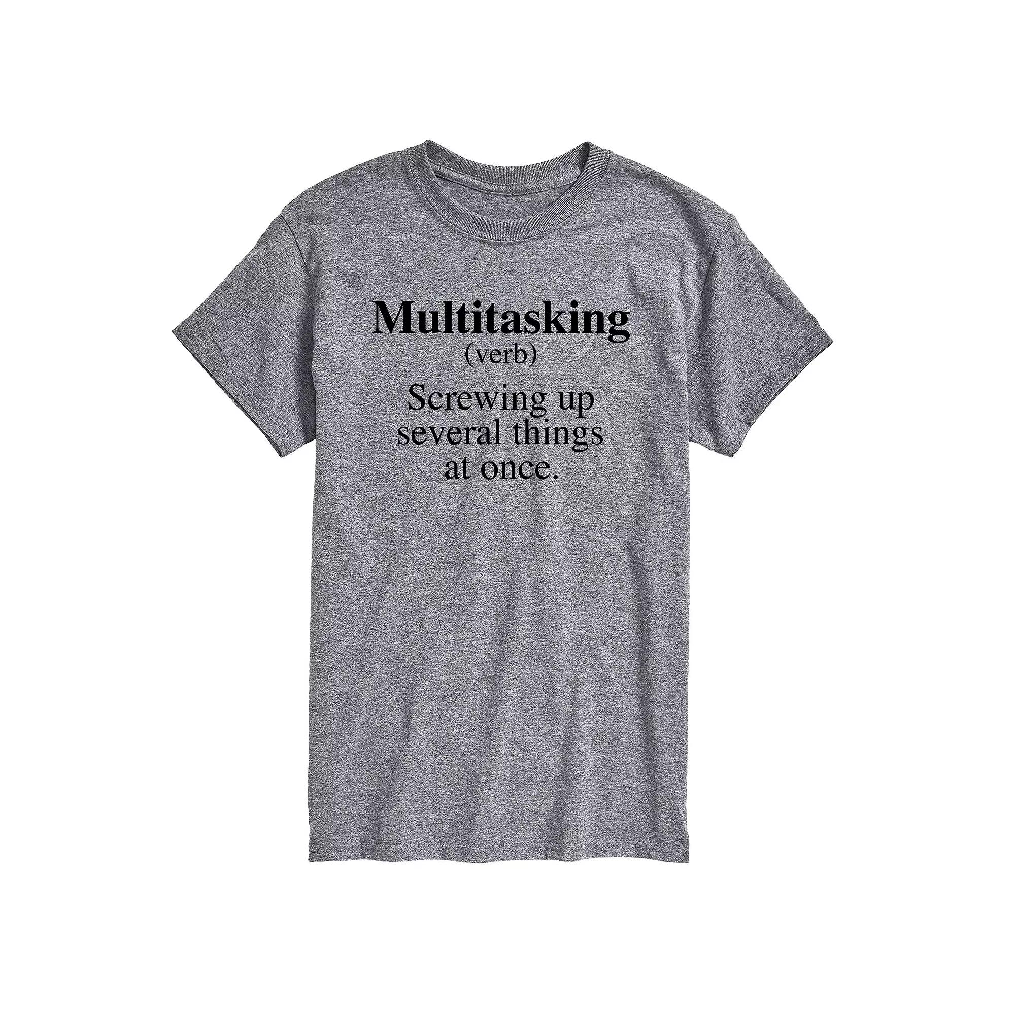 Big & Tall Multitasking Definition Graphic Tee, Men's,  Product Image