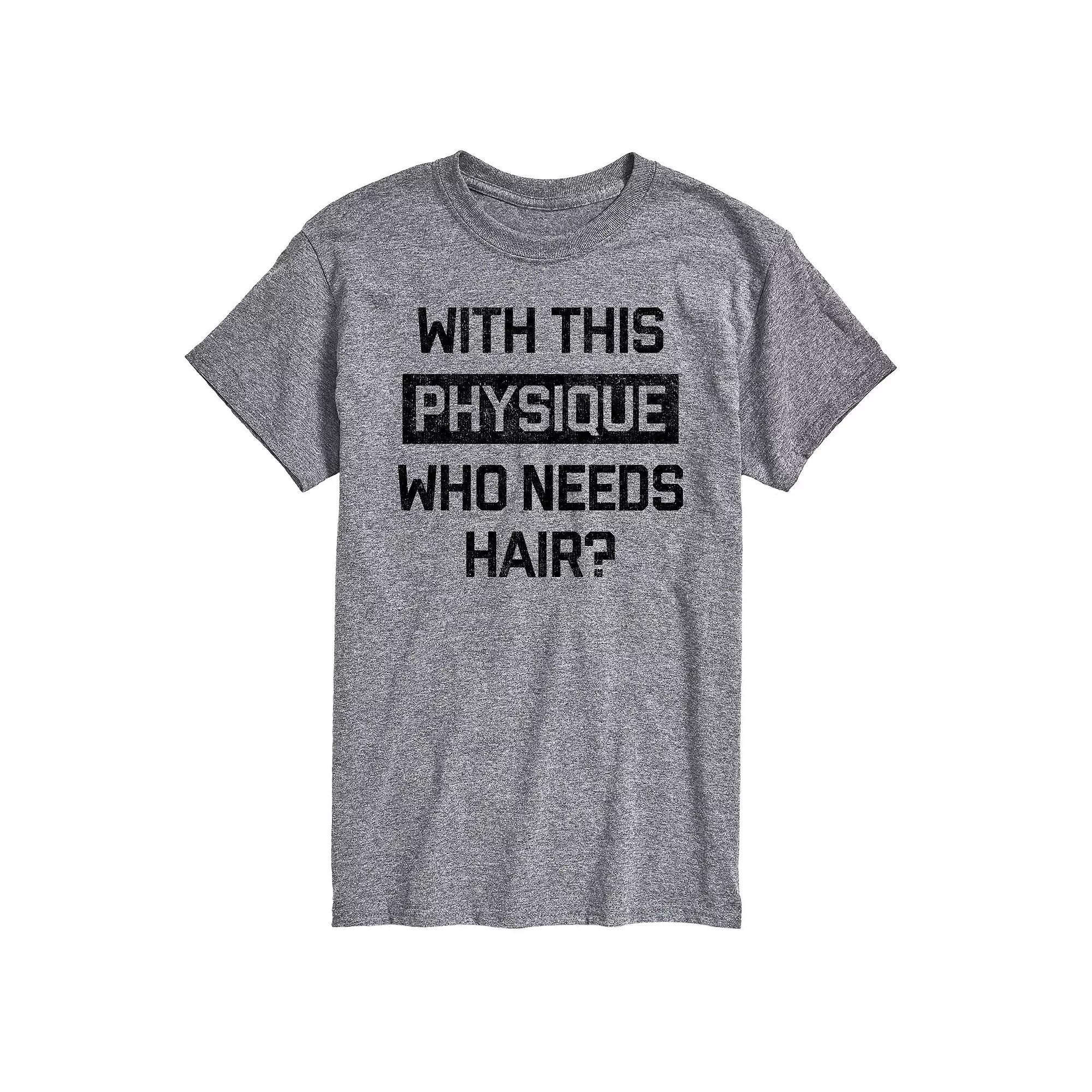 Big & Tall Who Needs Hair Graphic Tee, Men's,  Product Image
