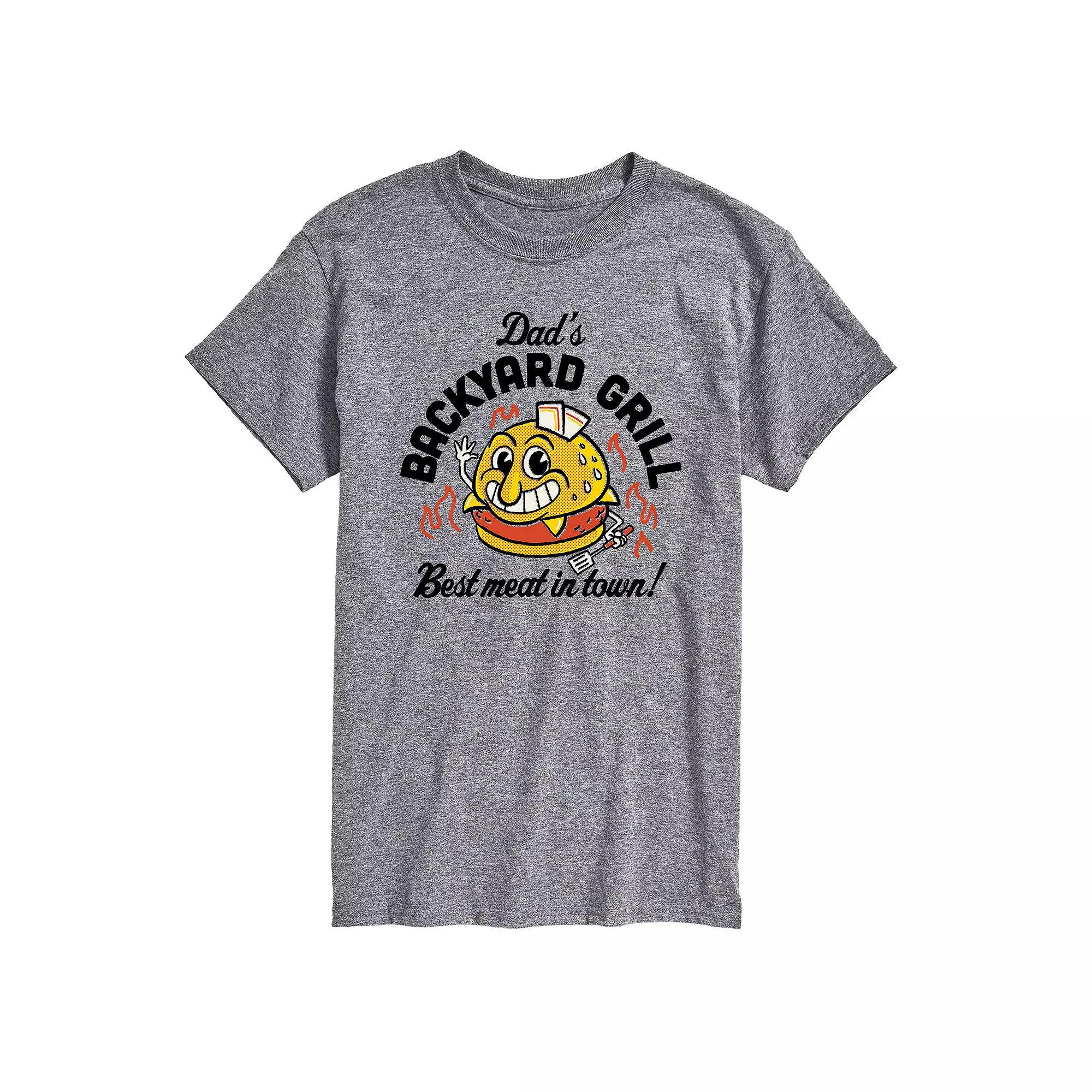 Men's Dad's Backyard Grill Burger Tee,  Product Image