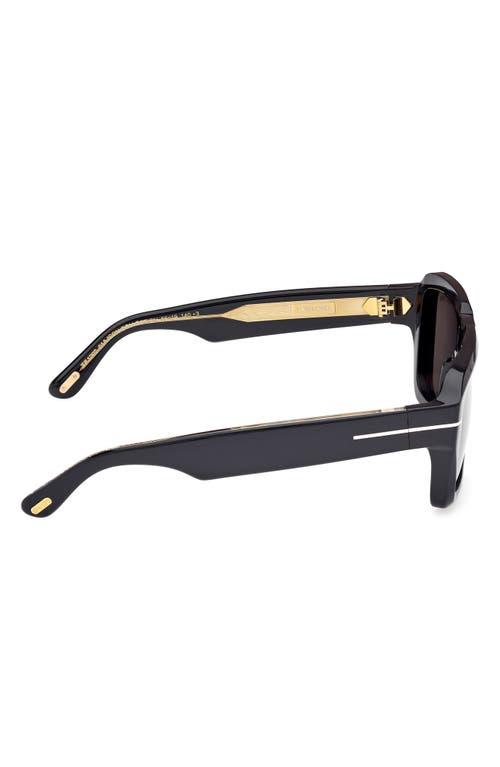 TOM FORD Redford 56mm Navigator Sunglasses In Black Product Image