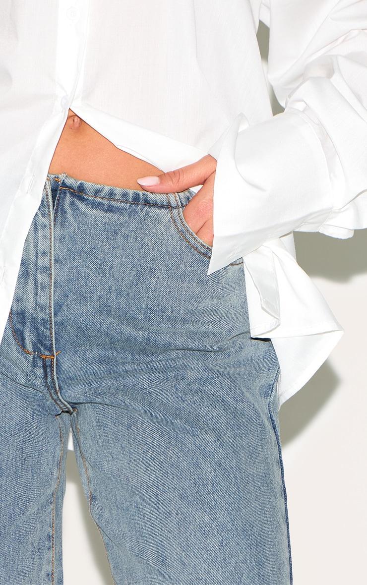  Vintage Wash Low Rise No Waistband Straight Leg Product Image