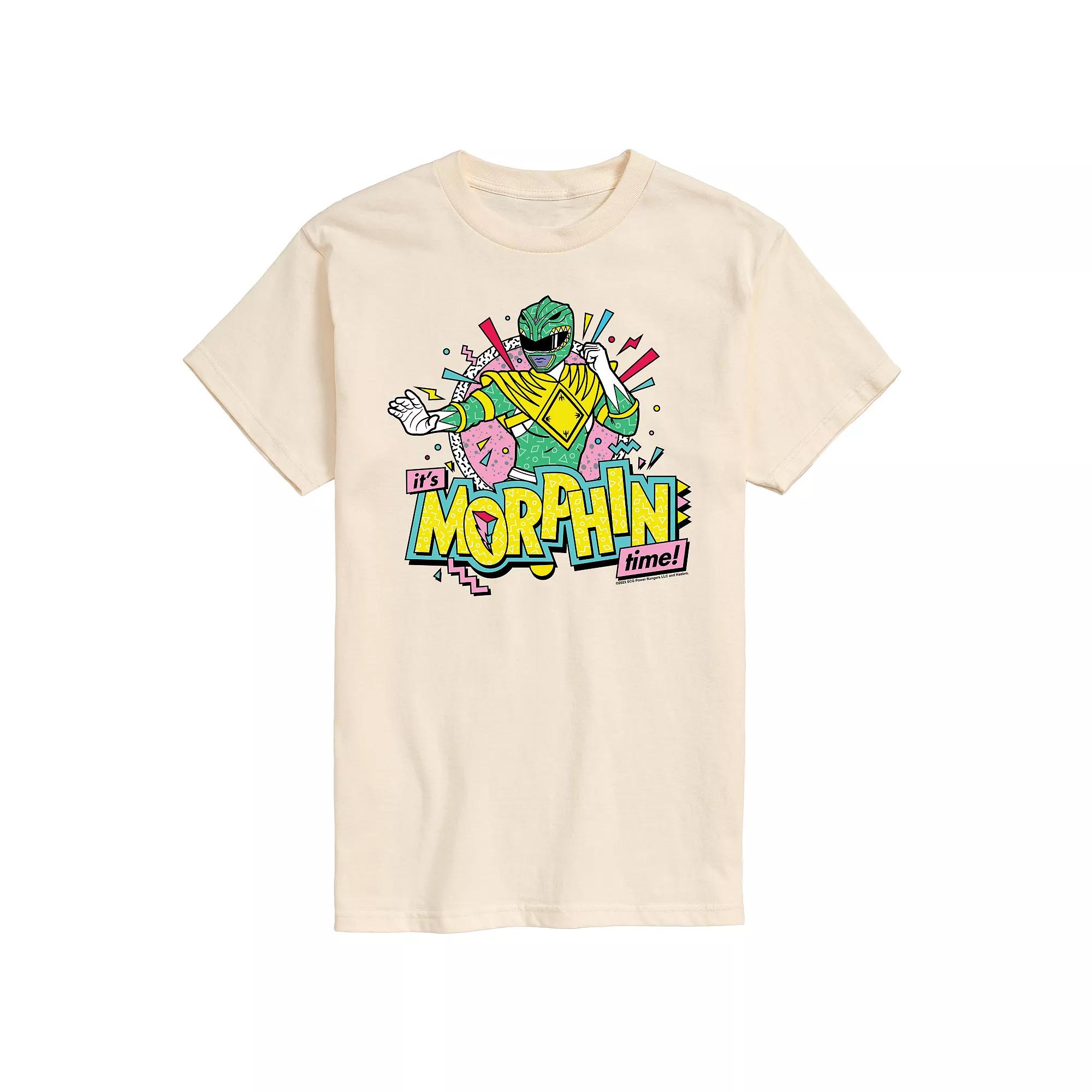 Men's Power Rangers Morphin Time Green Graphic Tee,  Product Image