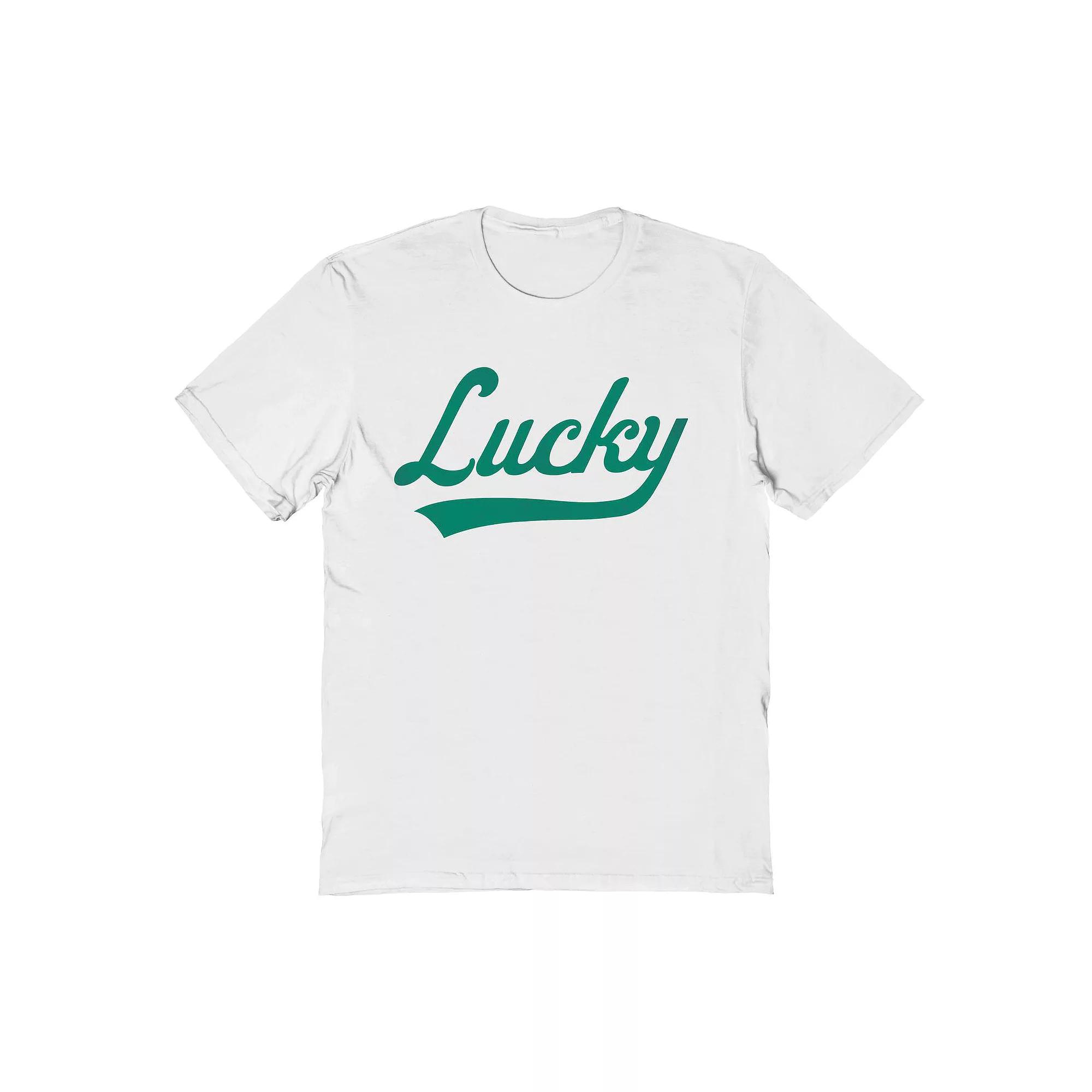 Men's Lucky Script St. Patrick's Day Graphic Tee, Adult Unisex,  Product Image