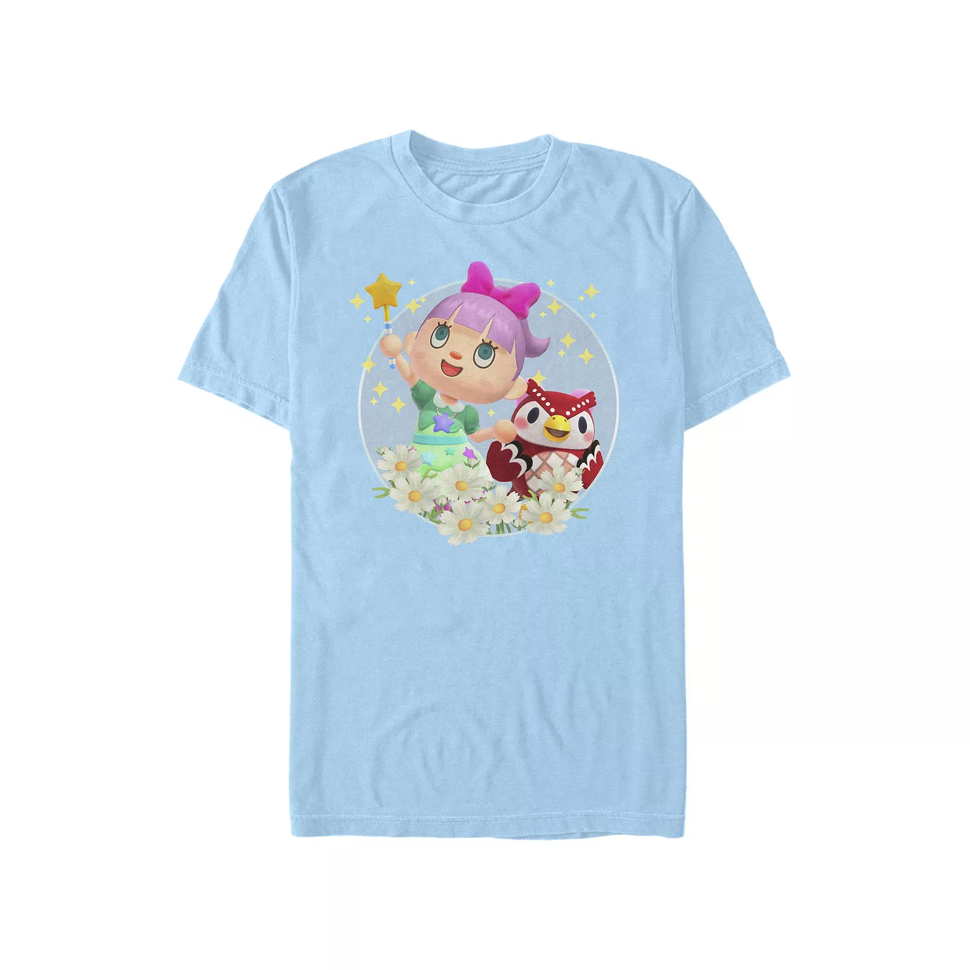 Men's Animal Crossing New Horizons Villager & Celeste Portrait Tee,  Product Image