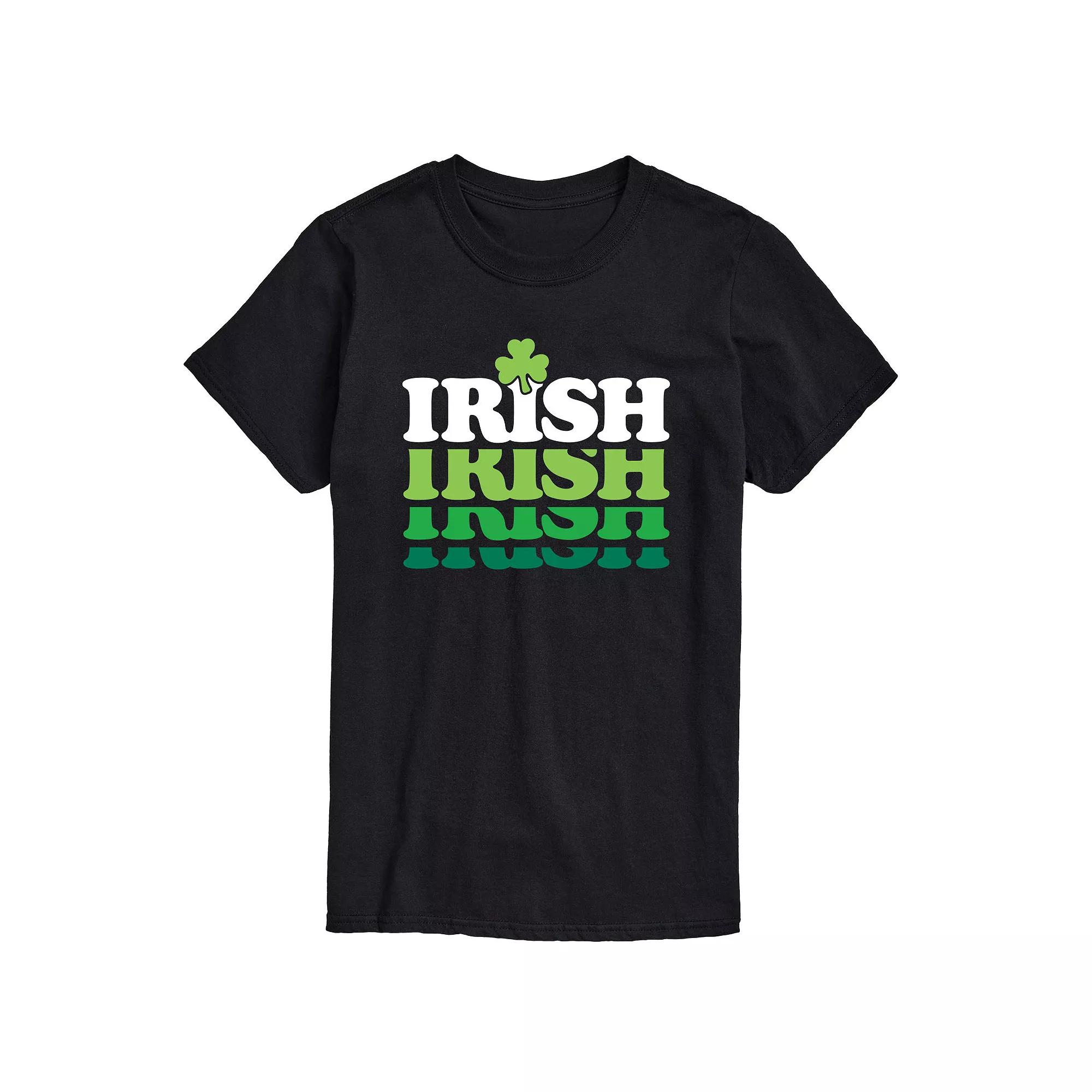 Men's Irish Retro Repeat Graphic Tee,  Product Image