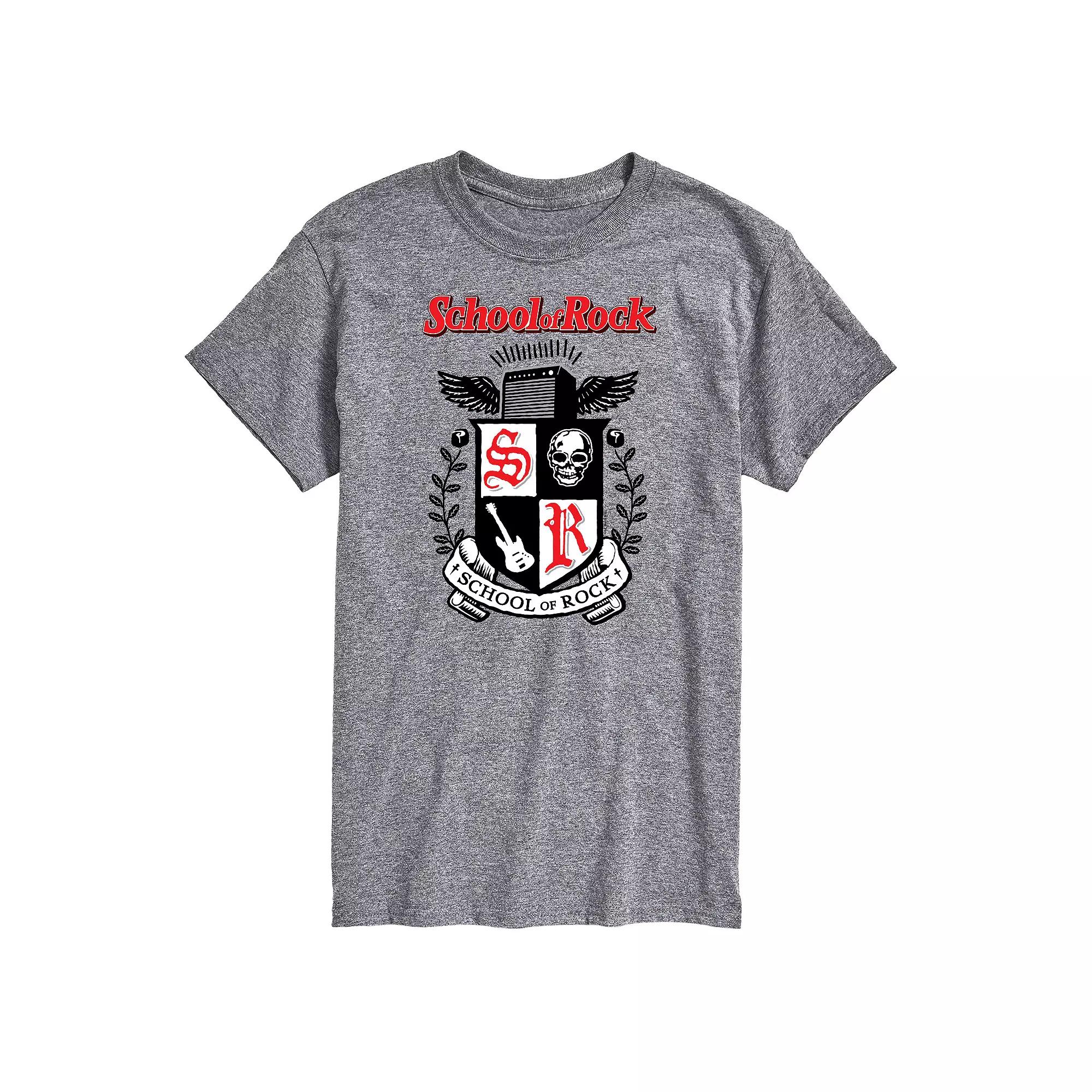 Big & Tall School of Rock Crest Graphic Tee, Men's,  Product Image