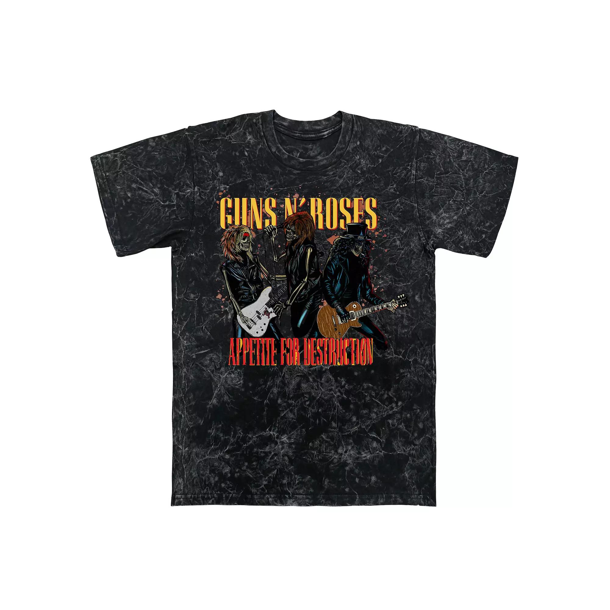 Men's Guns N' Roses Tee Appetite Skeletons Graphic Tee,  Product Image