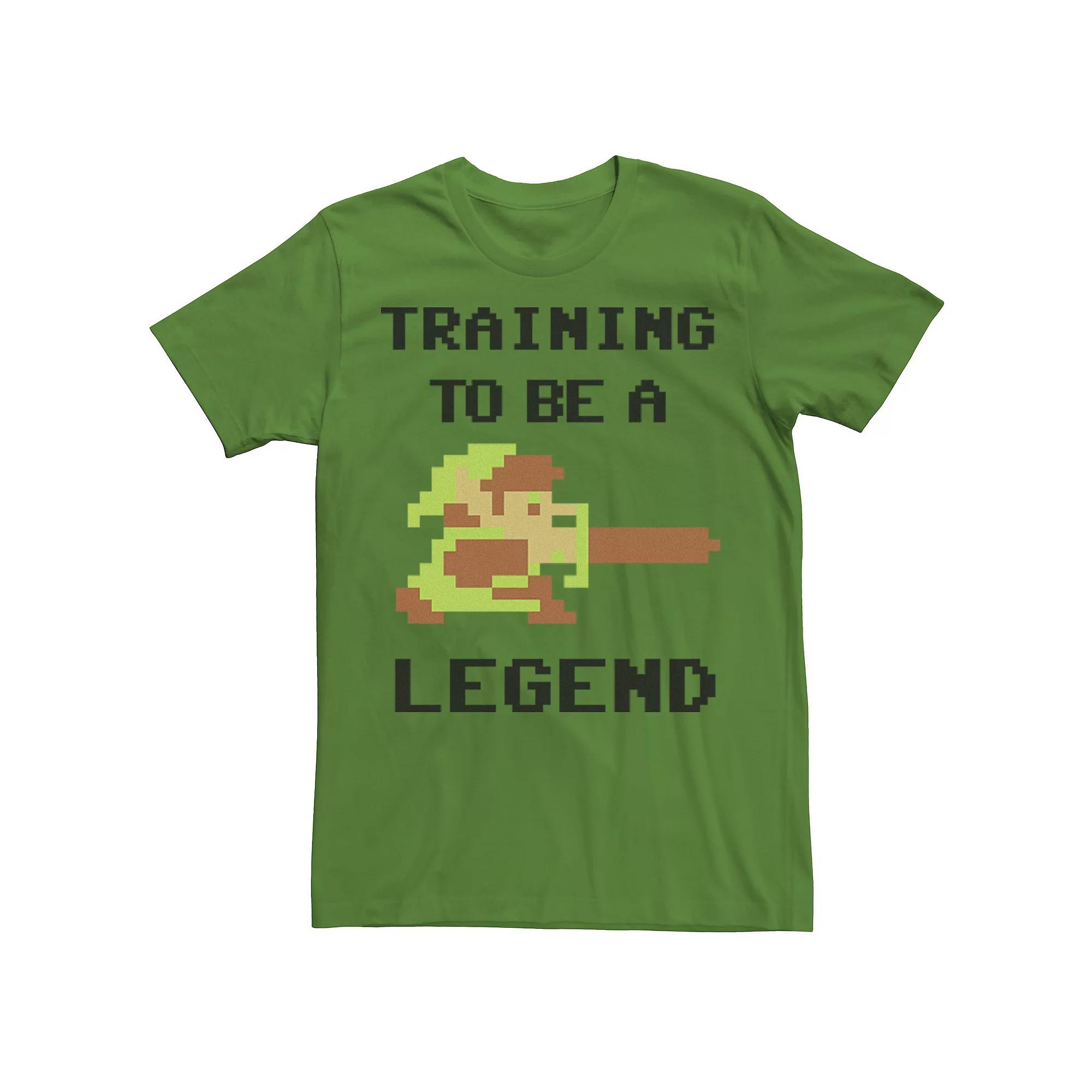Men's Nintendo Zelda Classic NES 8-Bit Link In Training Tee, Size: 3XL, Kelly Product Image