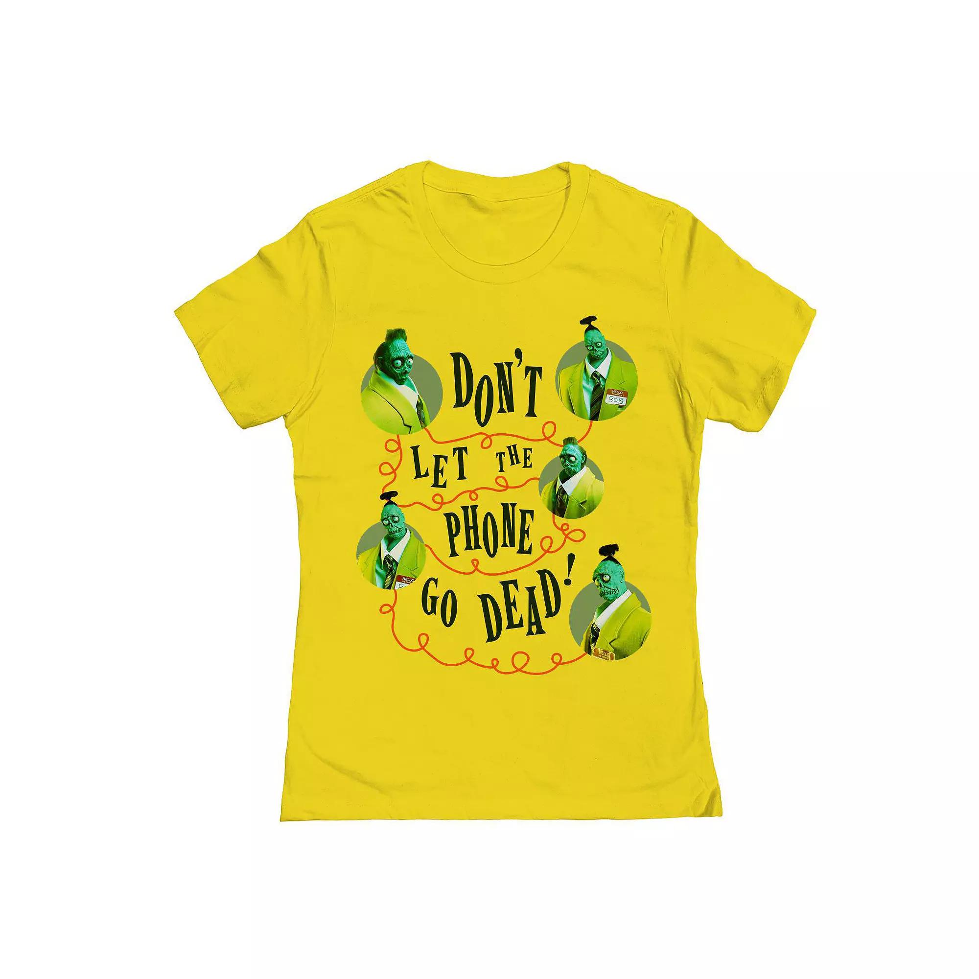 Junior's Don't Let The Phone Go Dead Beetlejuice Graphic Tee, Women's,  Product Image