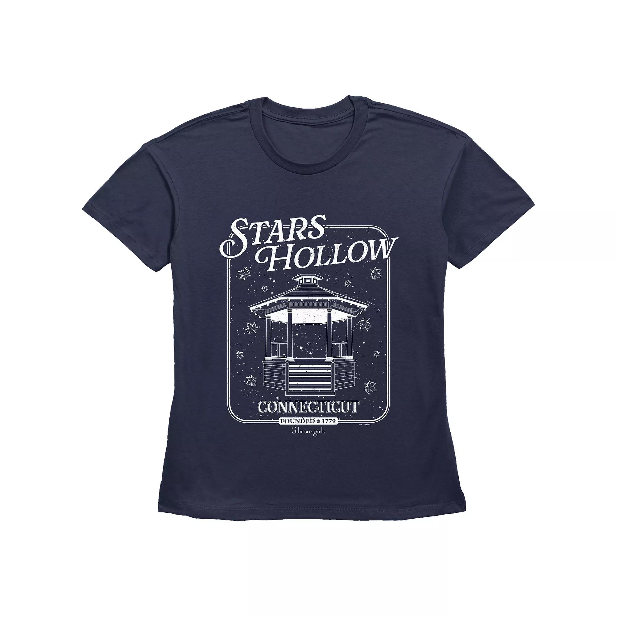 Women's Gilmore Girls Stars Hollow Gazebo Basic Fit Graphic Tee, Girl's, Size: XS, Blue Product Image