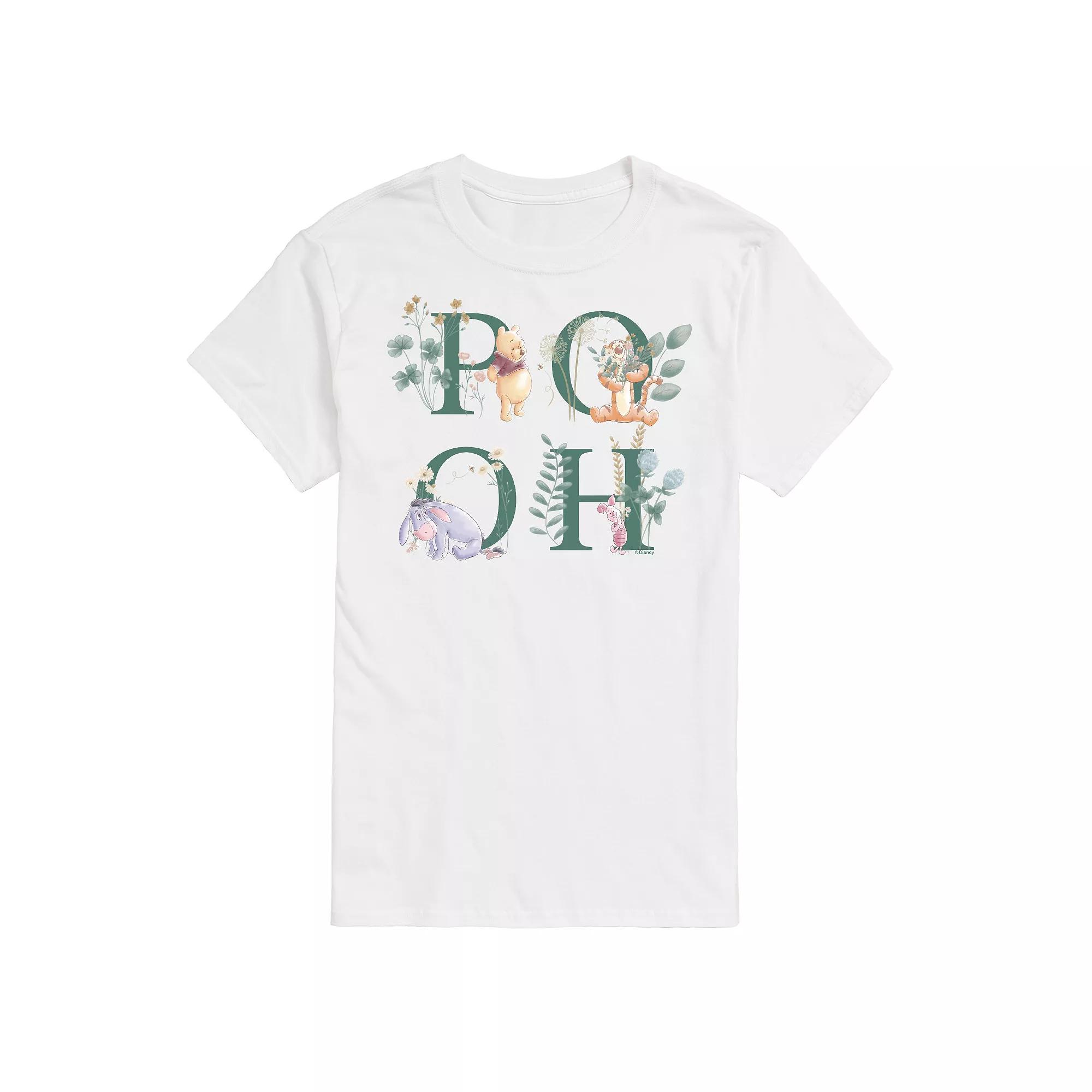 Disney's Winnie the Pooh Big & Tall Flowers Graphic Tee, Men's,  Product Image