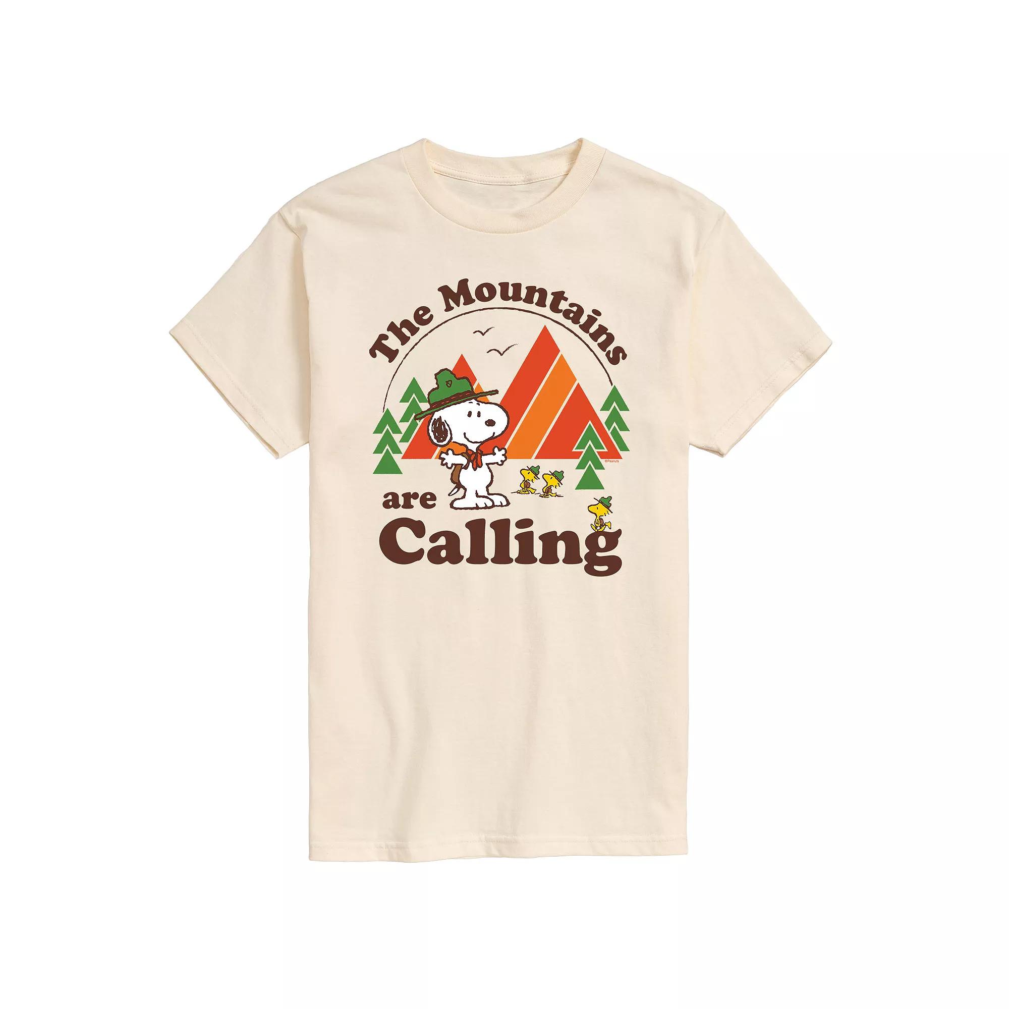 Men's Peanuts Mountains Are Calling Tee,  Product Image