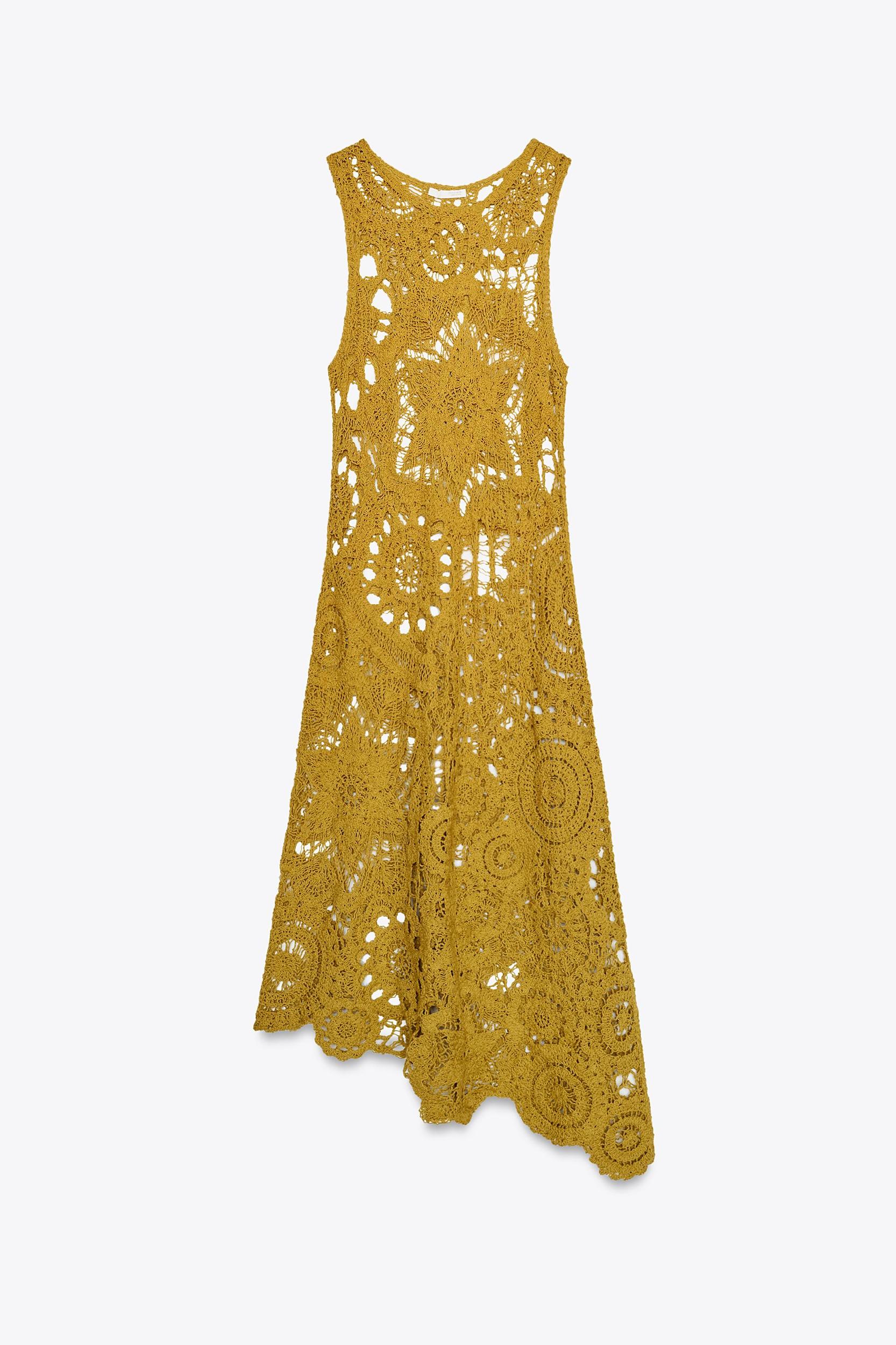 ASYMMETRIC CROCHET DRESS Product Image