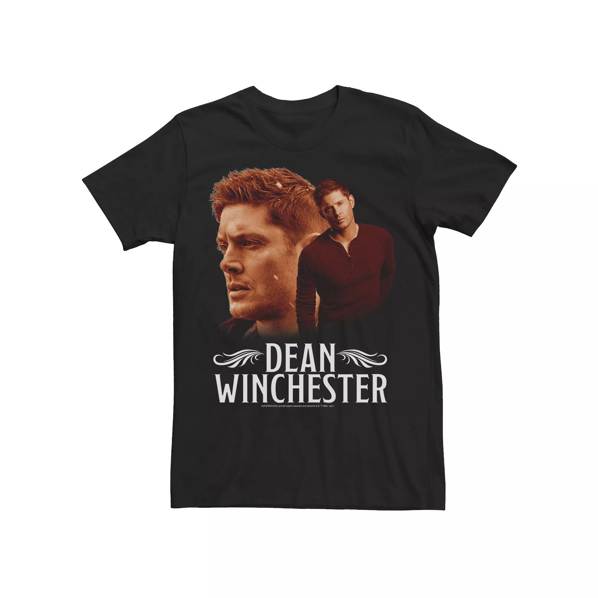 Men's Supernatural Dean Winchester Collage Poster Tee,  Product Image