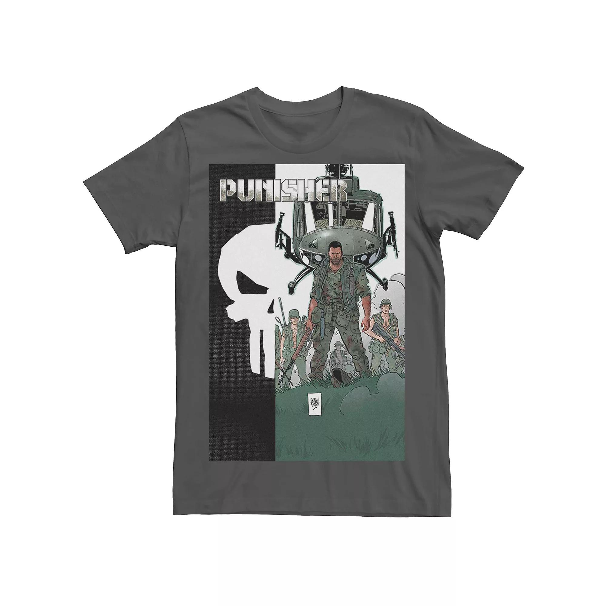 Men's Marvel's Punisher Military Copter Comic Tee,  Product Image