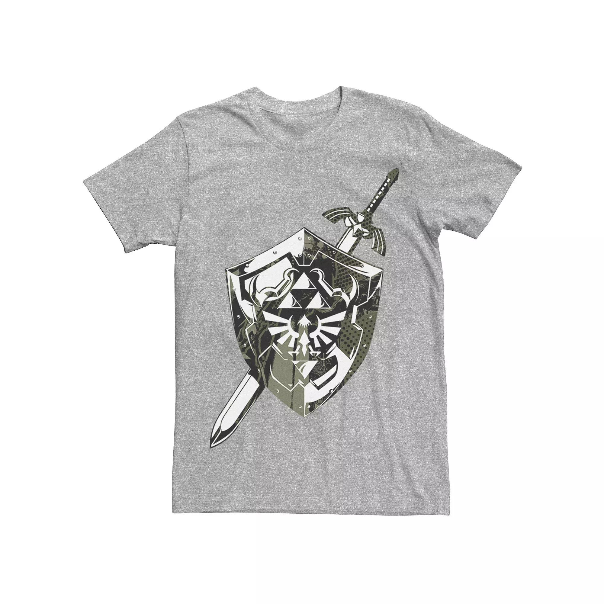 Men's Nintendo Legend of Zelda Hylian Shield & Sword Collage Tee,  Product Image
