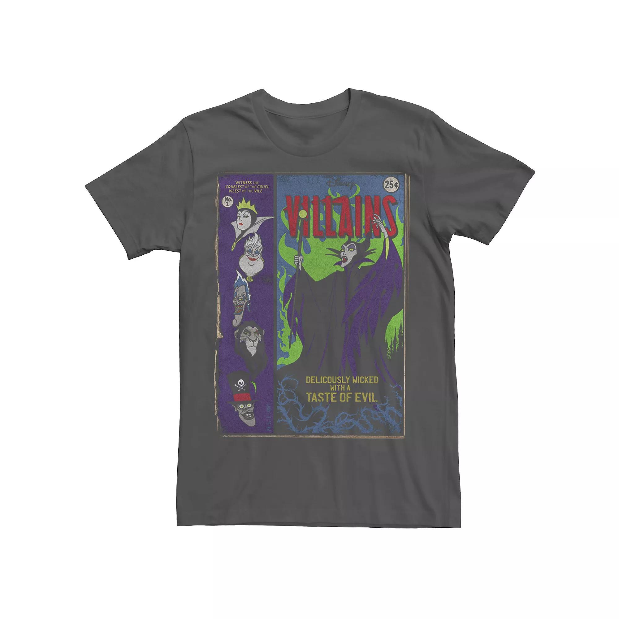 Disney's Villains Men's Deliciously Wicked Comic Tee,  Product Image