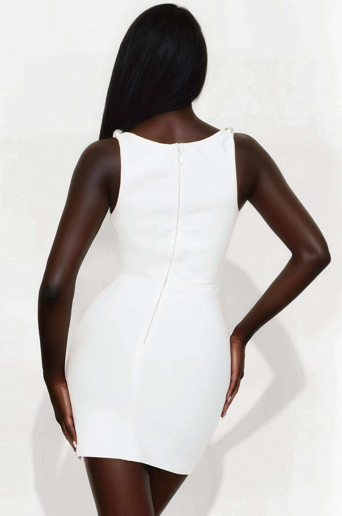 Deandra Bandage Mini Dress - White Female Product Image