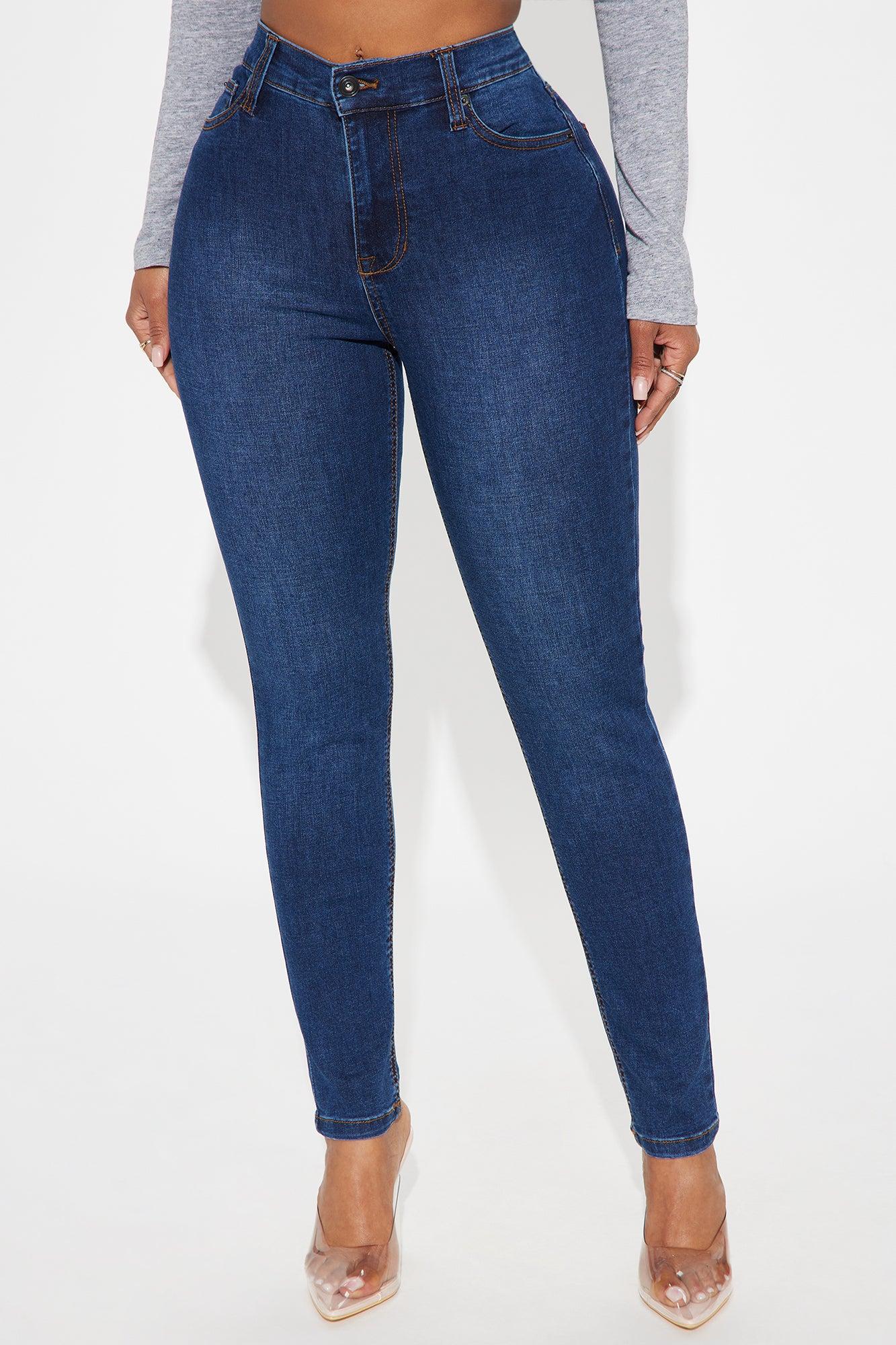 Naydene High Rise Stretch Skinny Jeans - Dark Wash Product Image