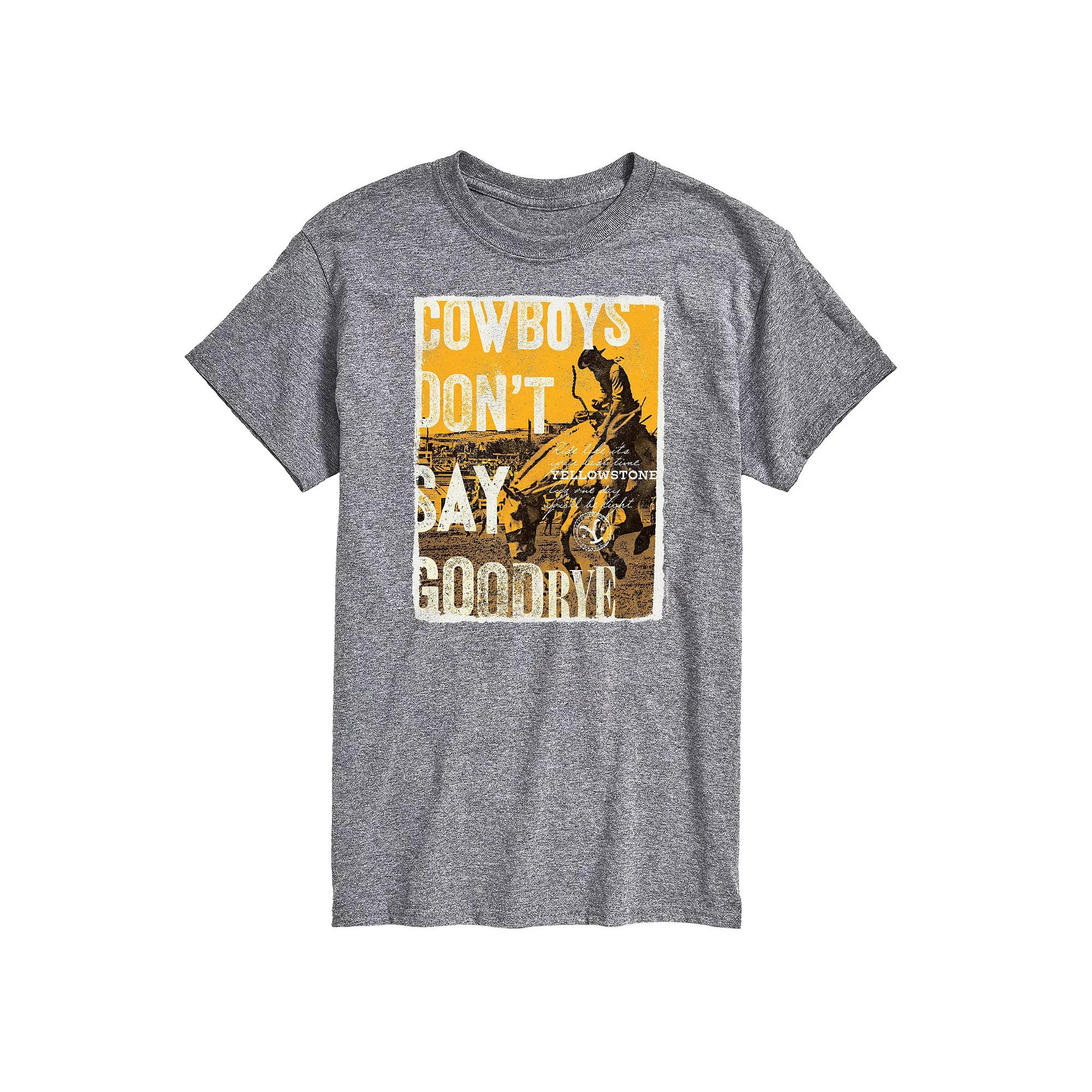 Big & Tall Yellowstone Cowboys Graphic Tee, Men's,  Product Image