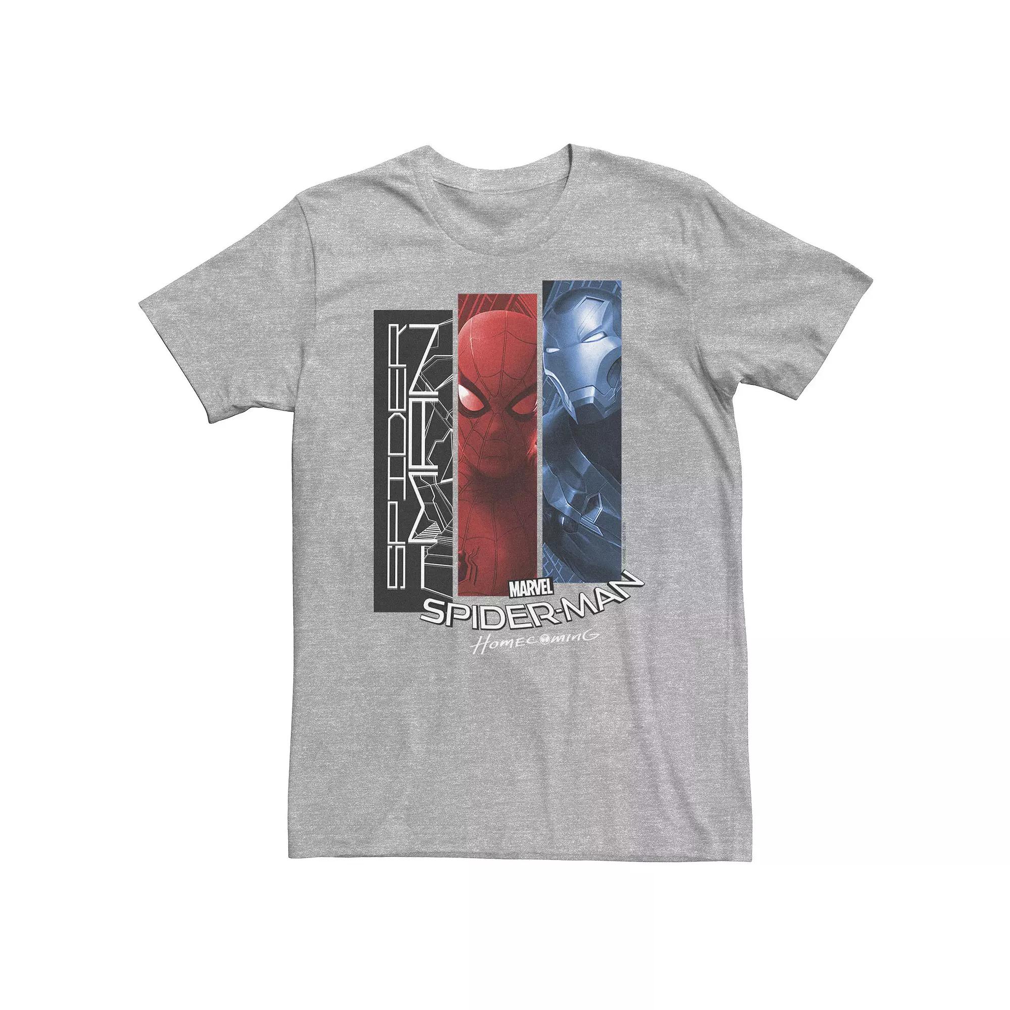 Big & Tall Marvel Spider-Man Homecoming Iron Man Panel Team Up Tee, Men's,  Product Image