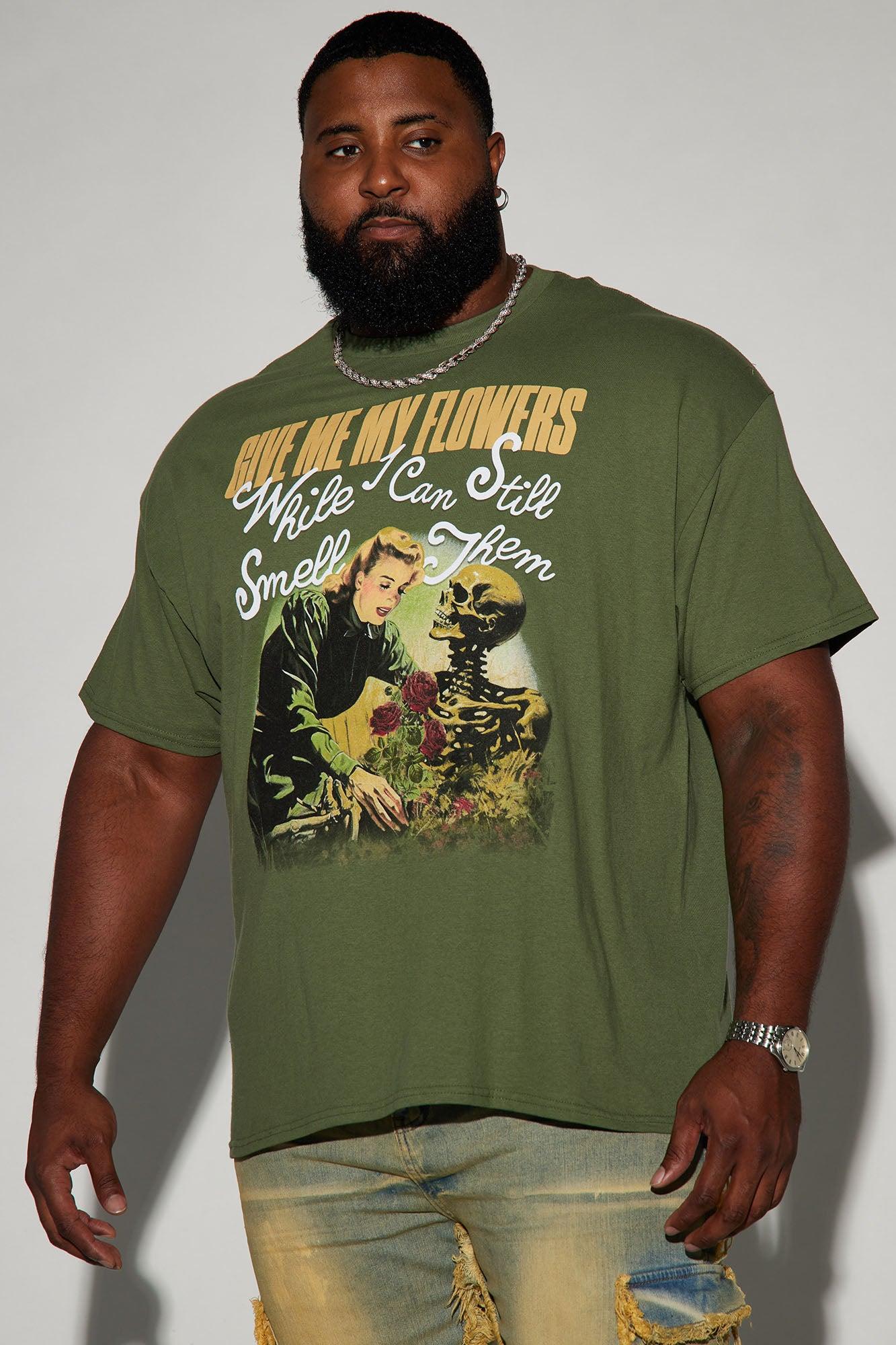 Give Me My Flowers Short Sleeve Tee - Hunter Product Image