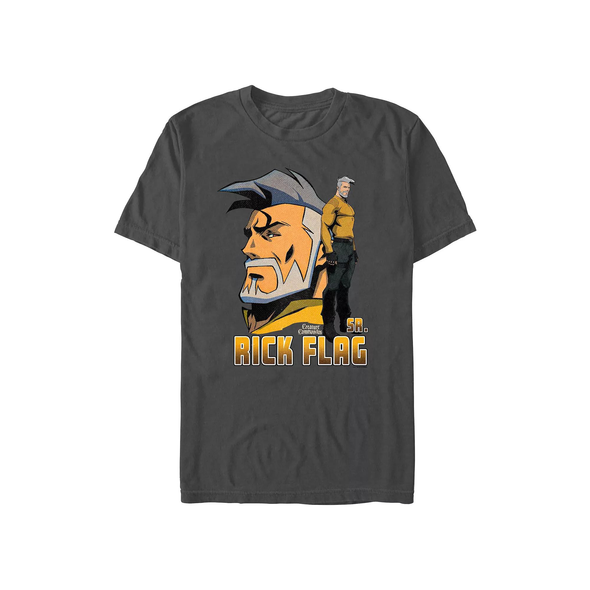 Men's Creature Commandos Rick Flag Sr. Poster Graphic Tee,  Product Image