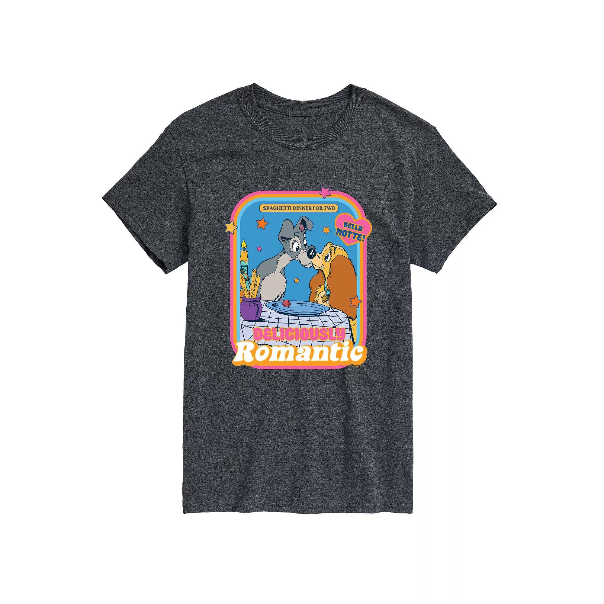 Disney's Lady and the Tramp Big & Tall Romantic Graphic Tee, Men's,  Product Image