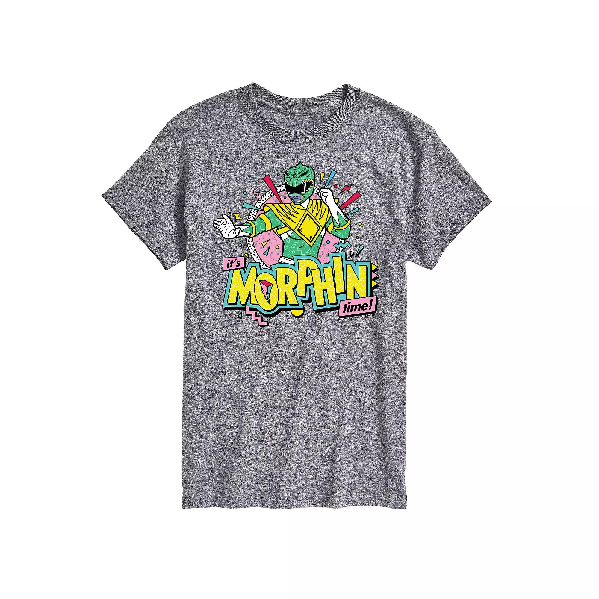 Men's Power Rangers Morphin Time Green Graphic Tee,  Product Image