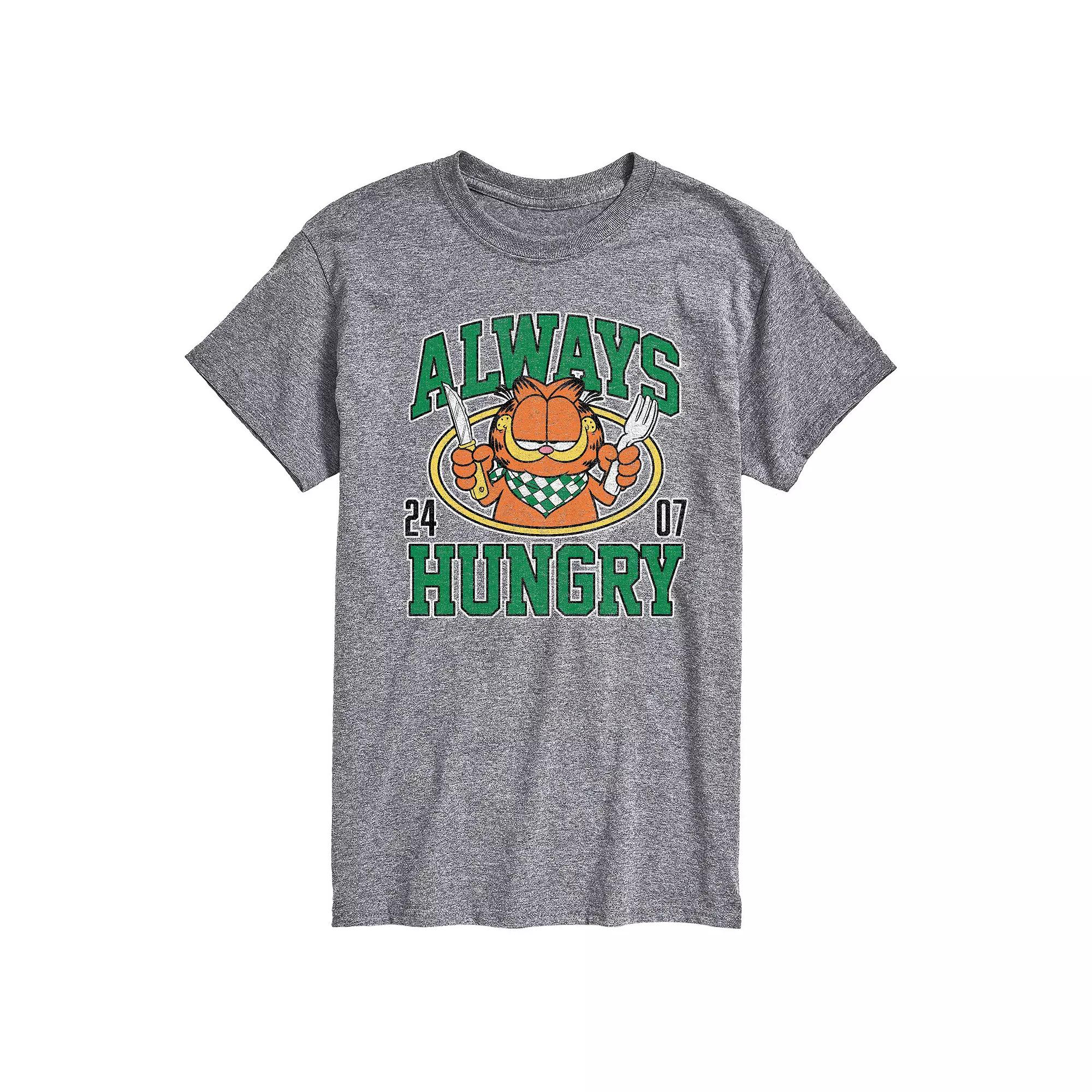 Big & Tall Garfield Always Hungry Graphic Tee, Men's,  Product Image