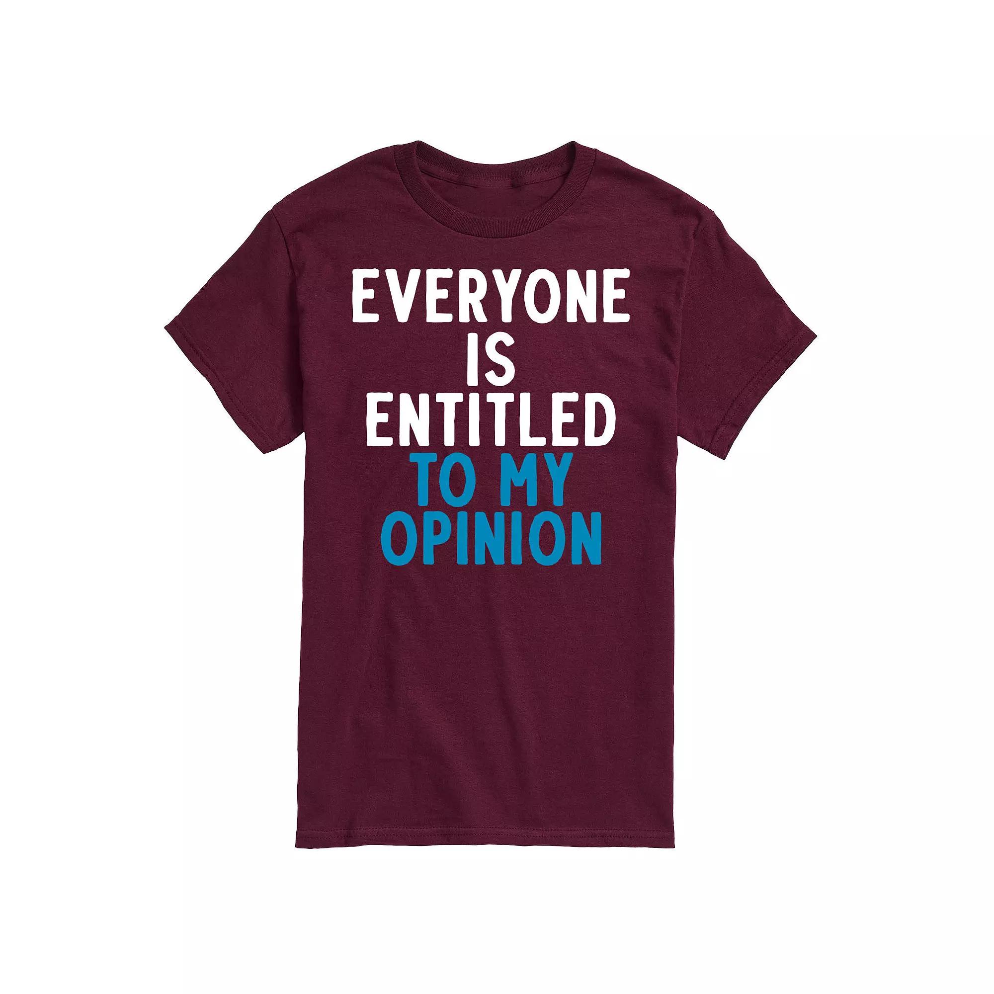 Big & Tall "Everyone Is Entitled" Graphic Tee, Men's,  Product Image