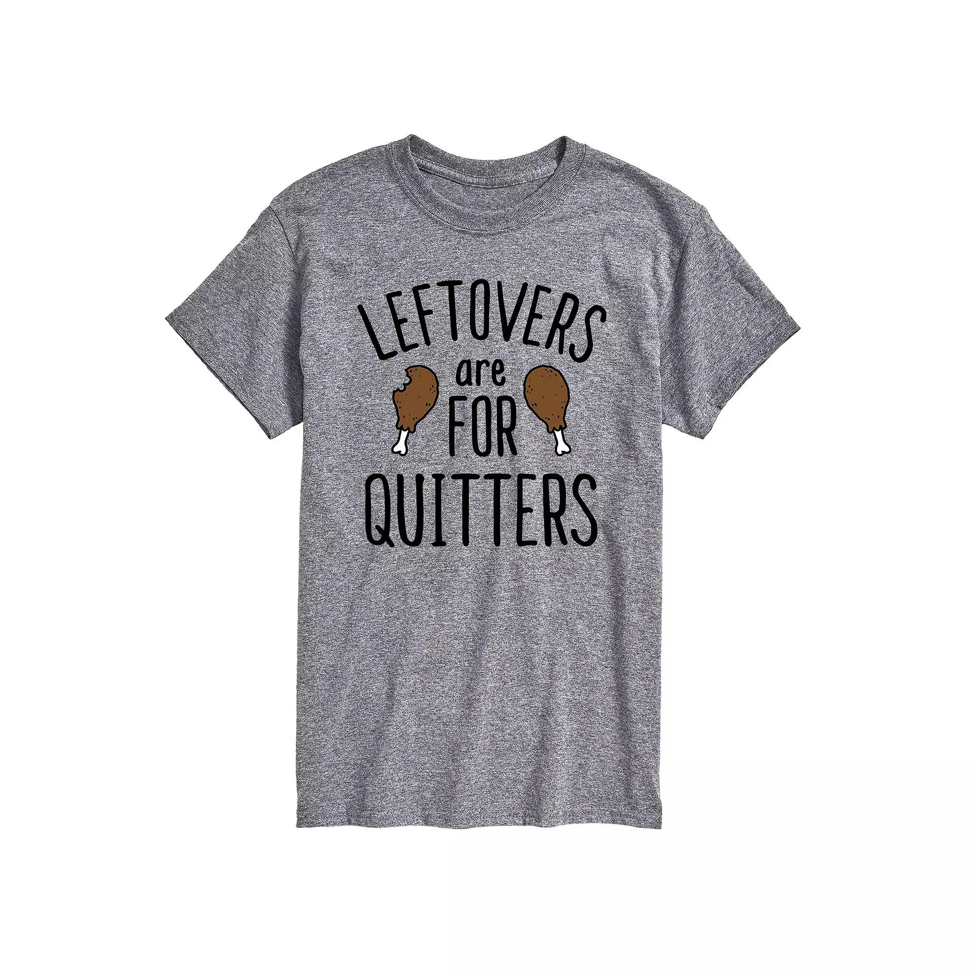 Big & Tall Leftovers For Quitters Tee, Men's,  Product Image