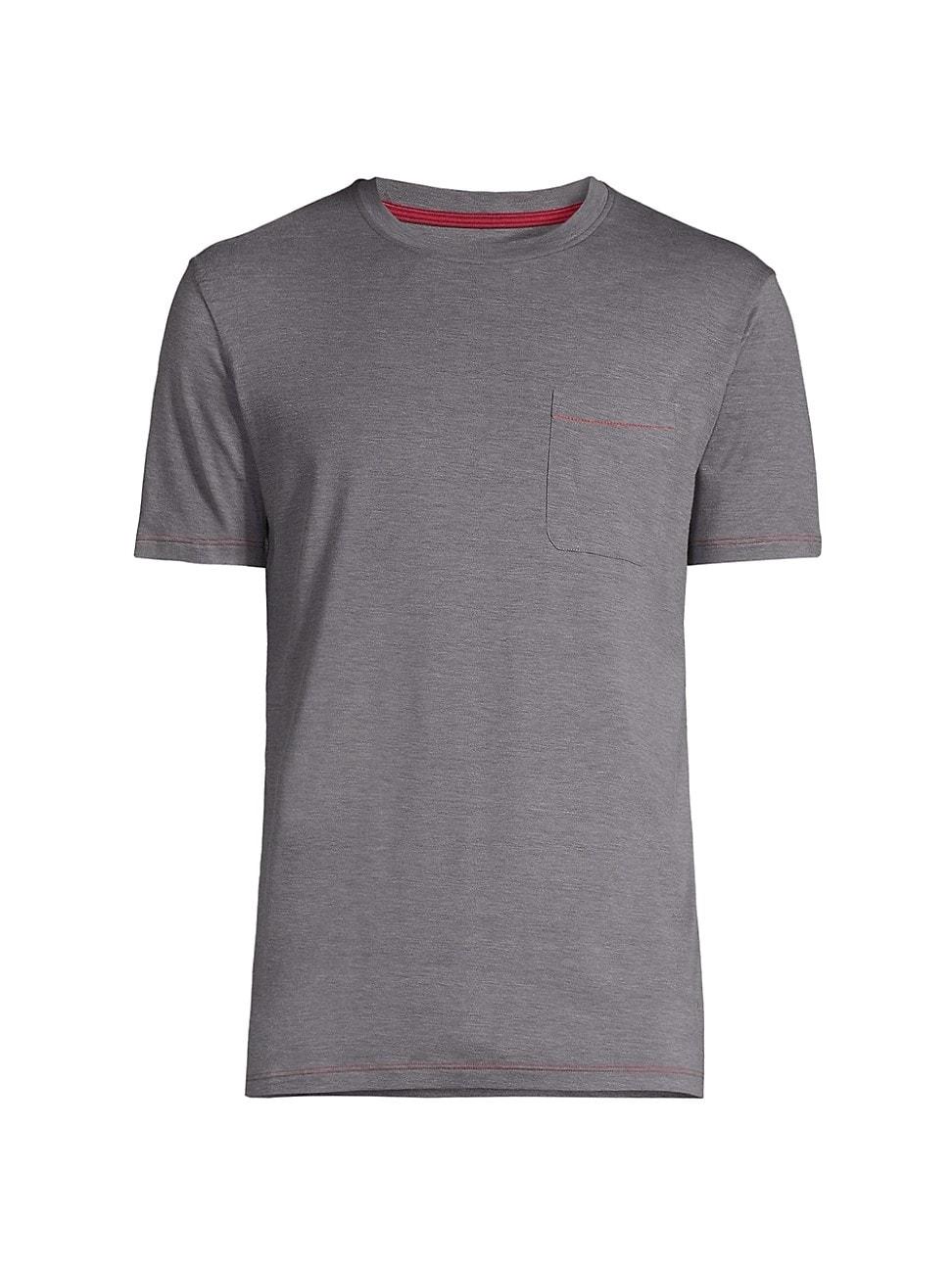 Men's Silk-Blend Pocket T-Shirt Product Image