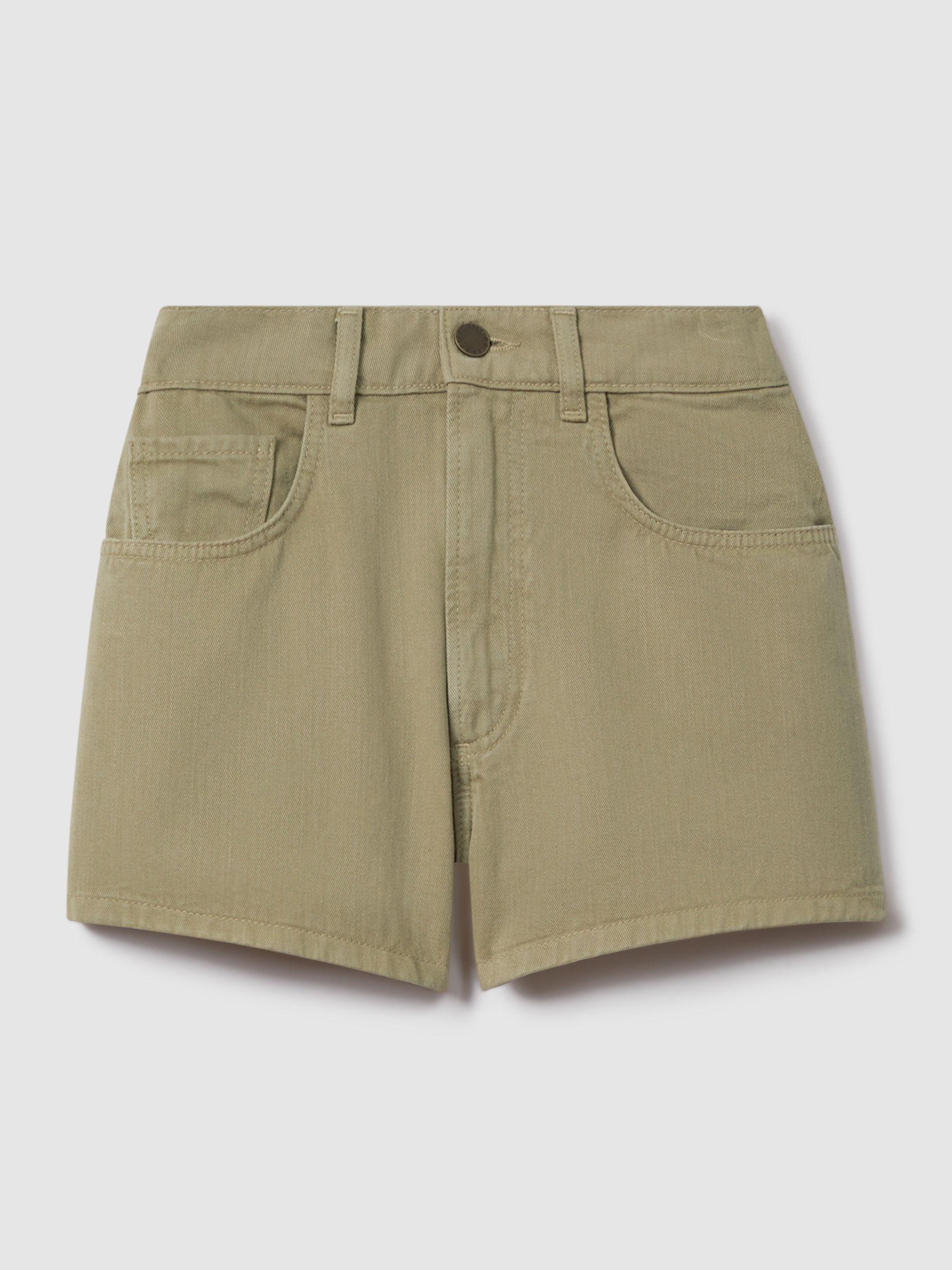 Garment Dyed Shorts in Khaki Product Image