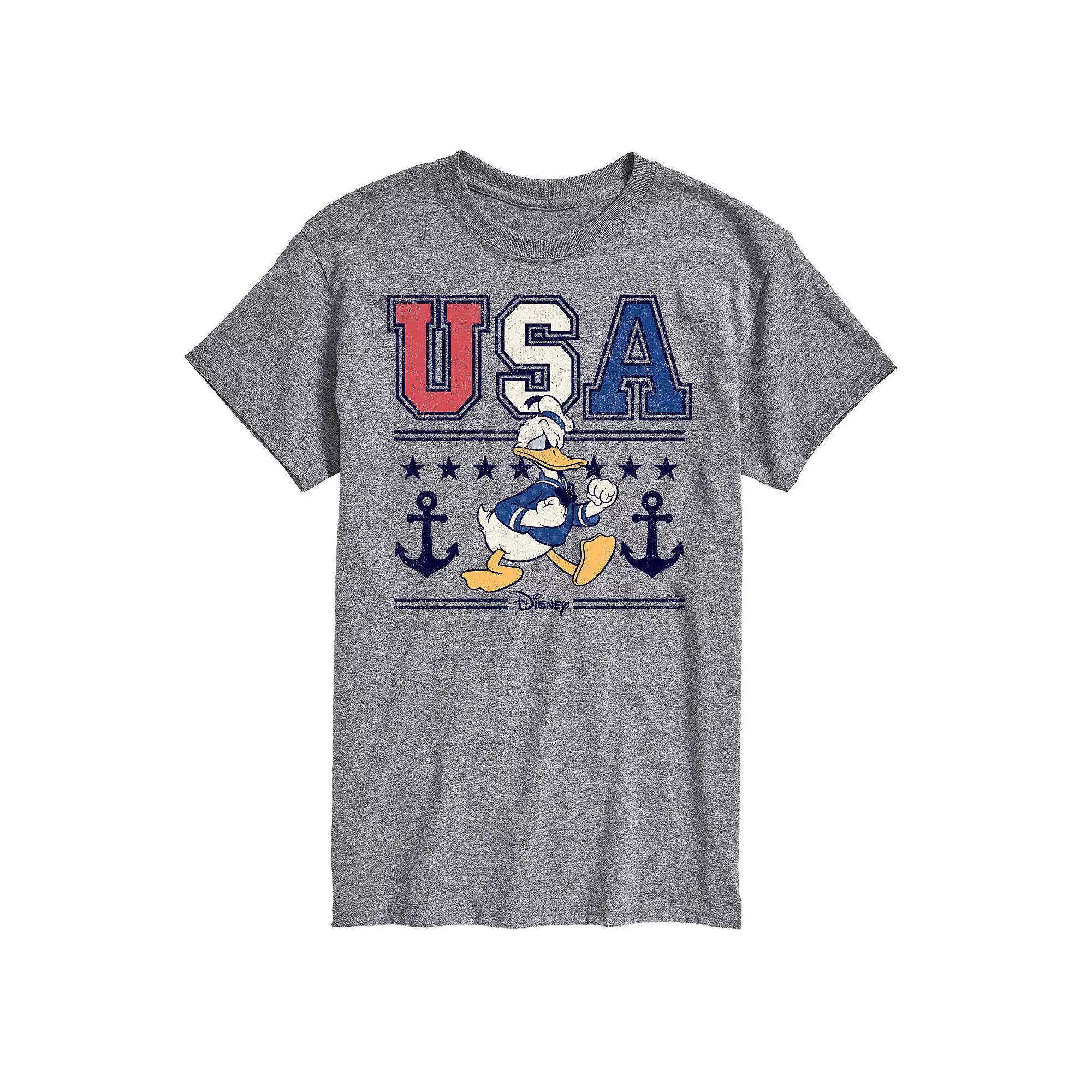 Disney's Donald Duck Men's USA Naval Graphic Tee,  Product Image