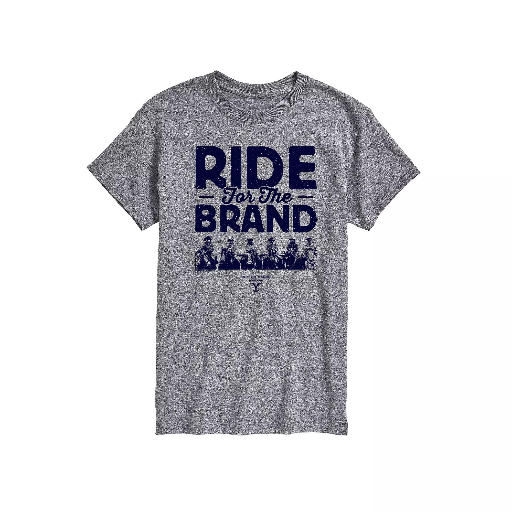 Big & Tall Yellowstone Ride For The Brand Graphic Tee, Men's,  Product Image