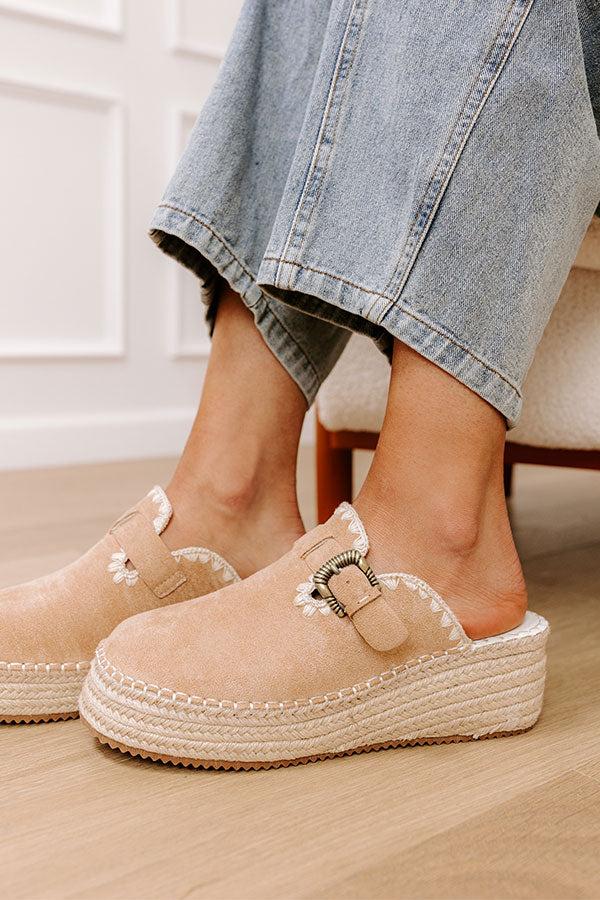 The Amelia Faux Suede Espadrille Wedge Product Image
