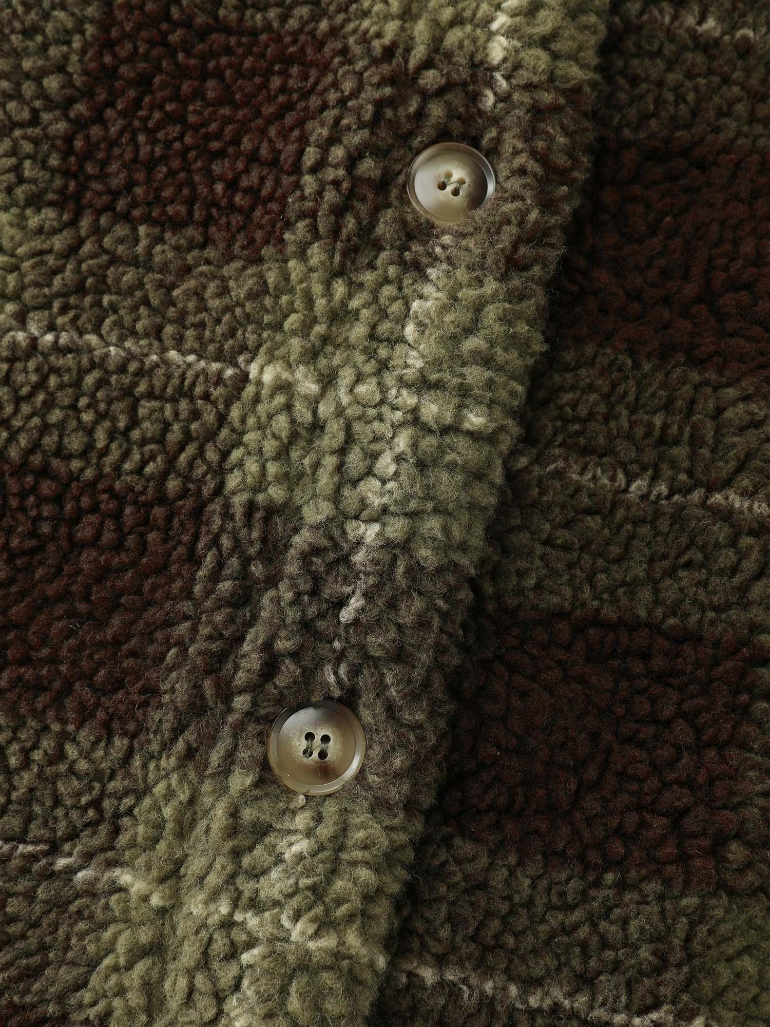 Plaid Pockets Button-Down Coat Female Product Image