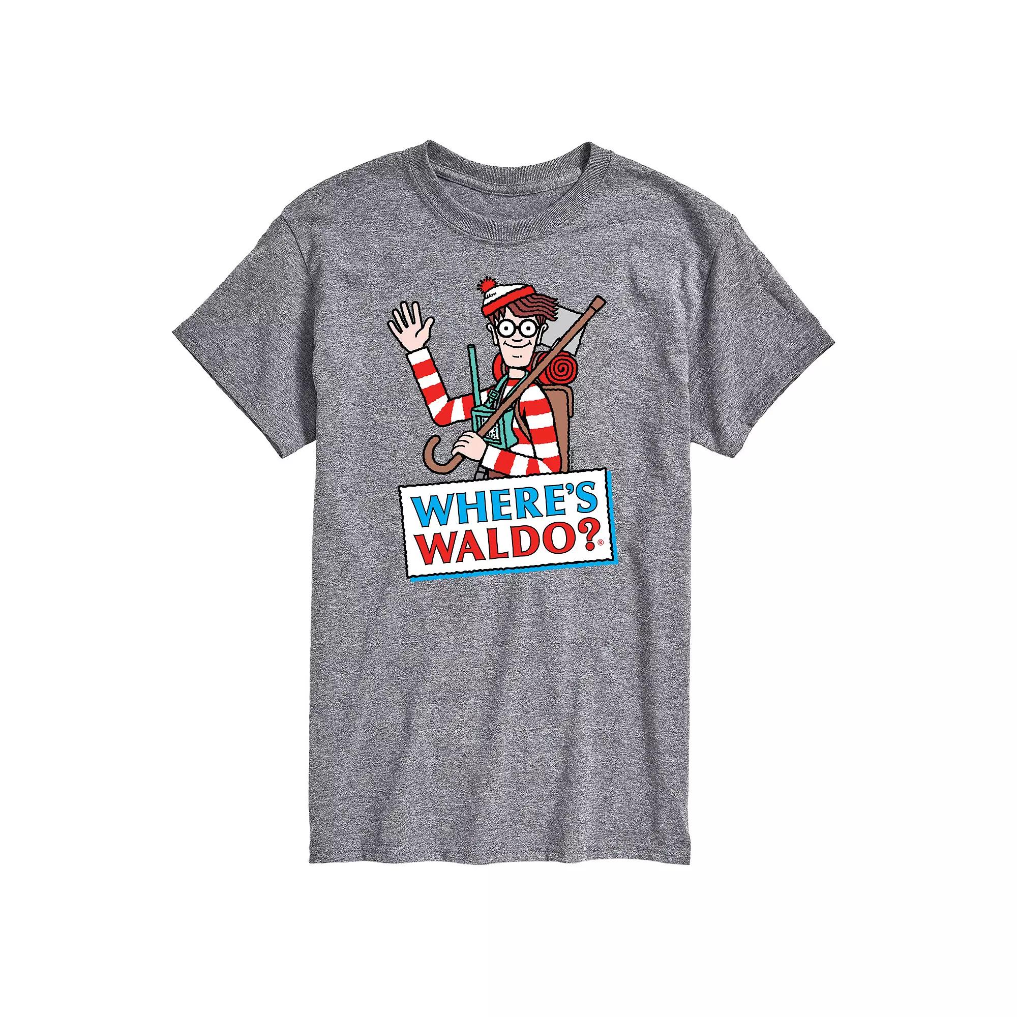 Men's Where's Waldo Logo Graphic Tee,  Product Image