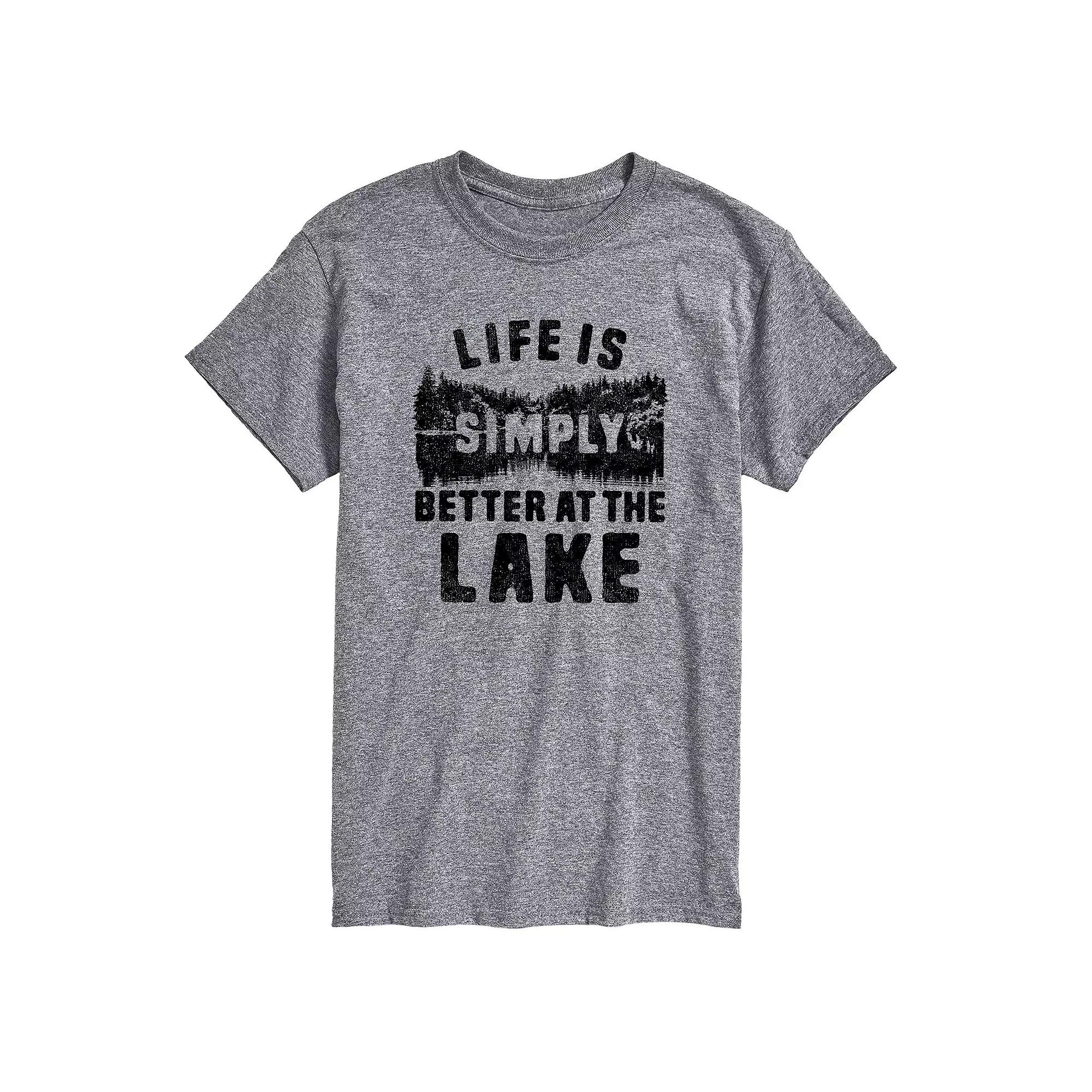 Men's Life is Simply Better at the Lake Graphic Tee,  Product Image