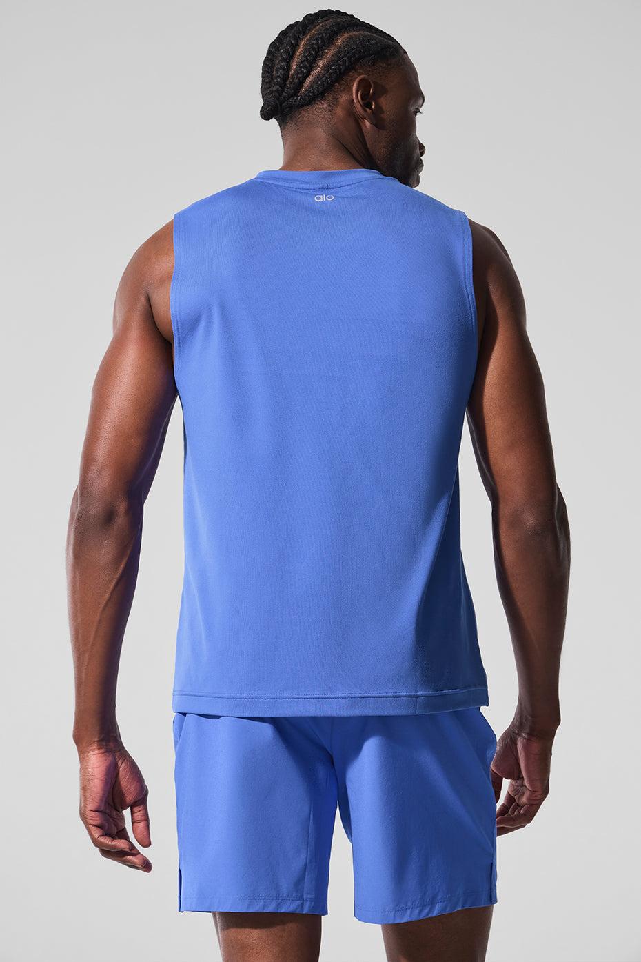 Conquer Muscle Tank - Marathon Blue Male Product Image