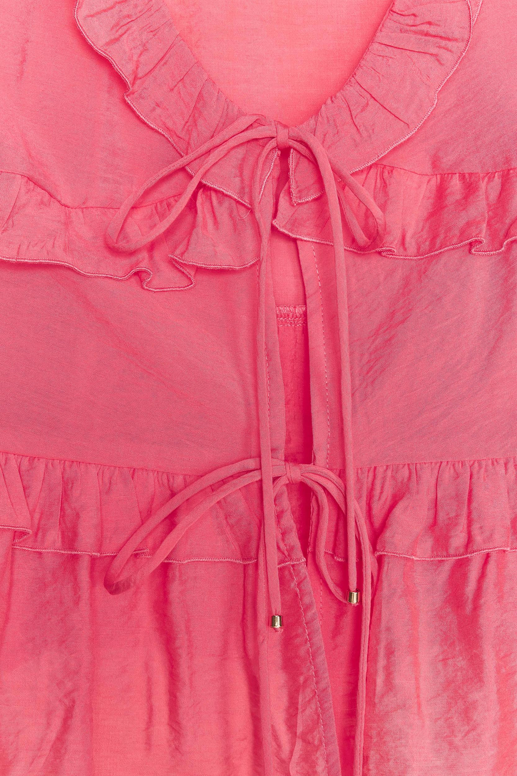 RUFFLED TIE TOP Product Image