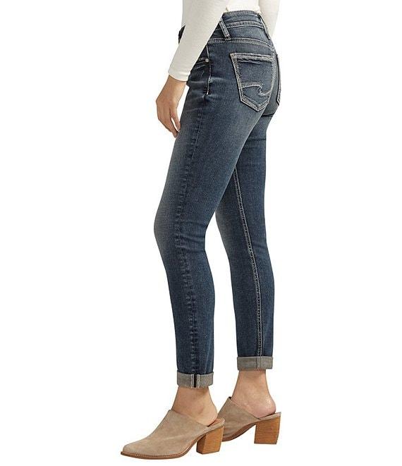 Silver Jeans Co. Mid Rise Girlfriend Skinny Jeans Product Image