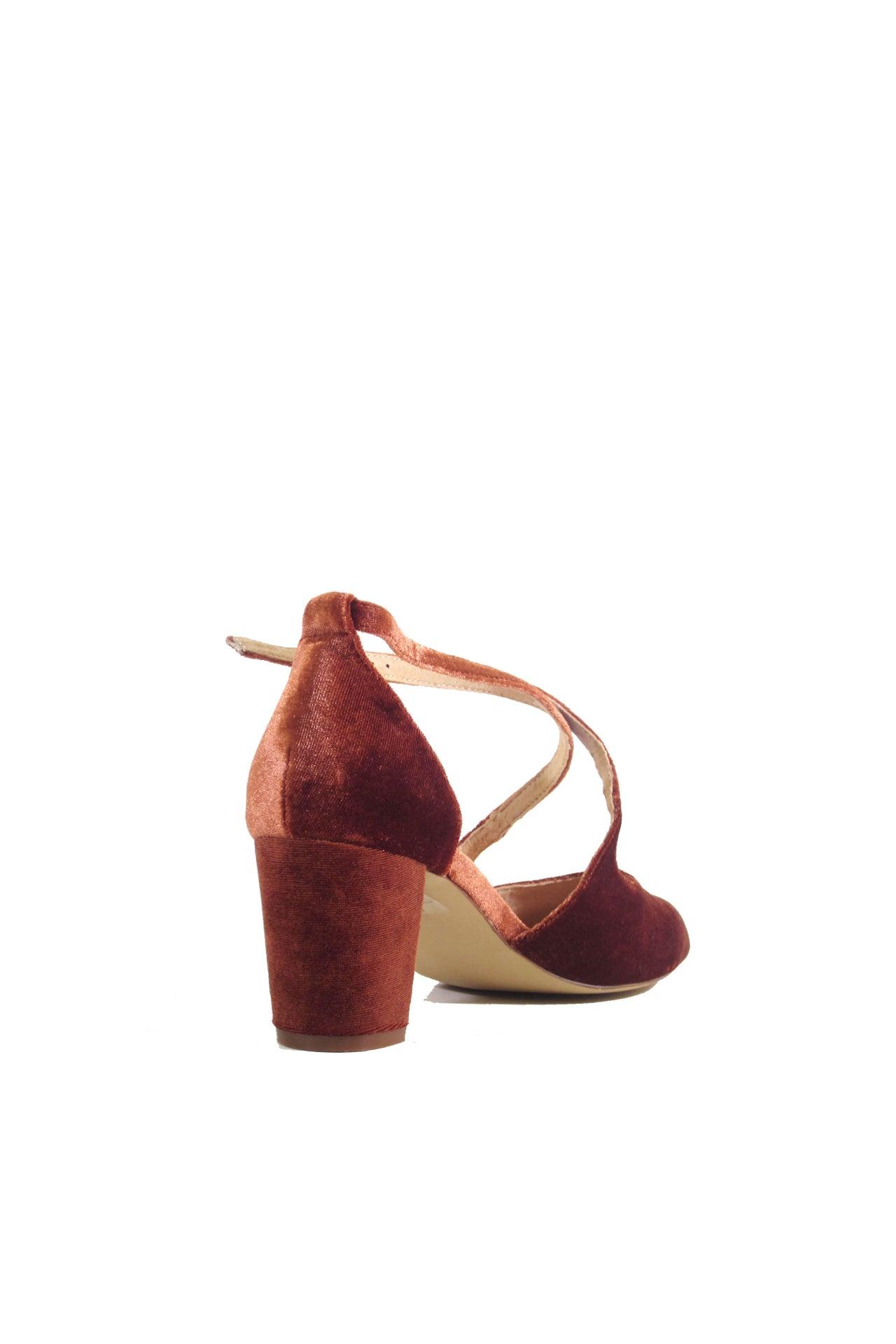 Oren Velvet Mary Jane Heels Product Image