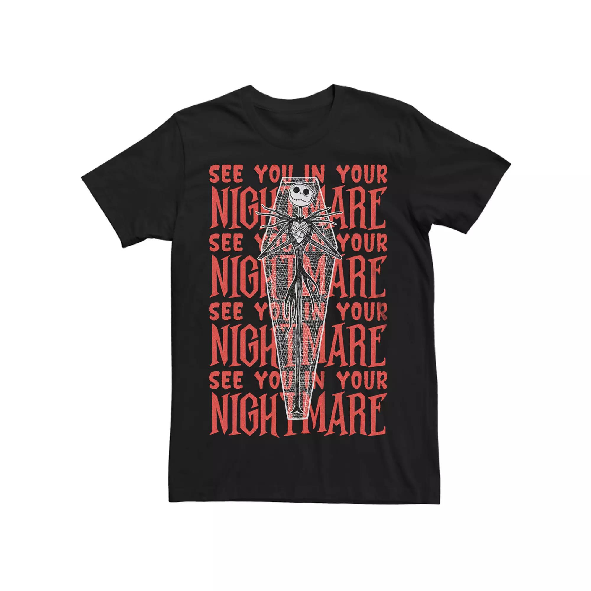 Disney's The Nightmare Before Christmas Jack Skellington See You Coffin Men's Tee,  Product Image